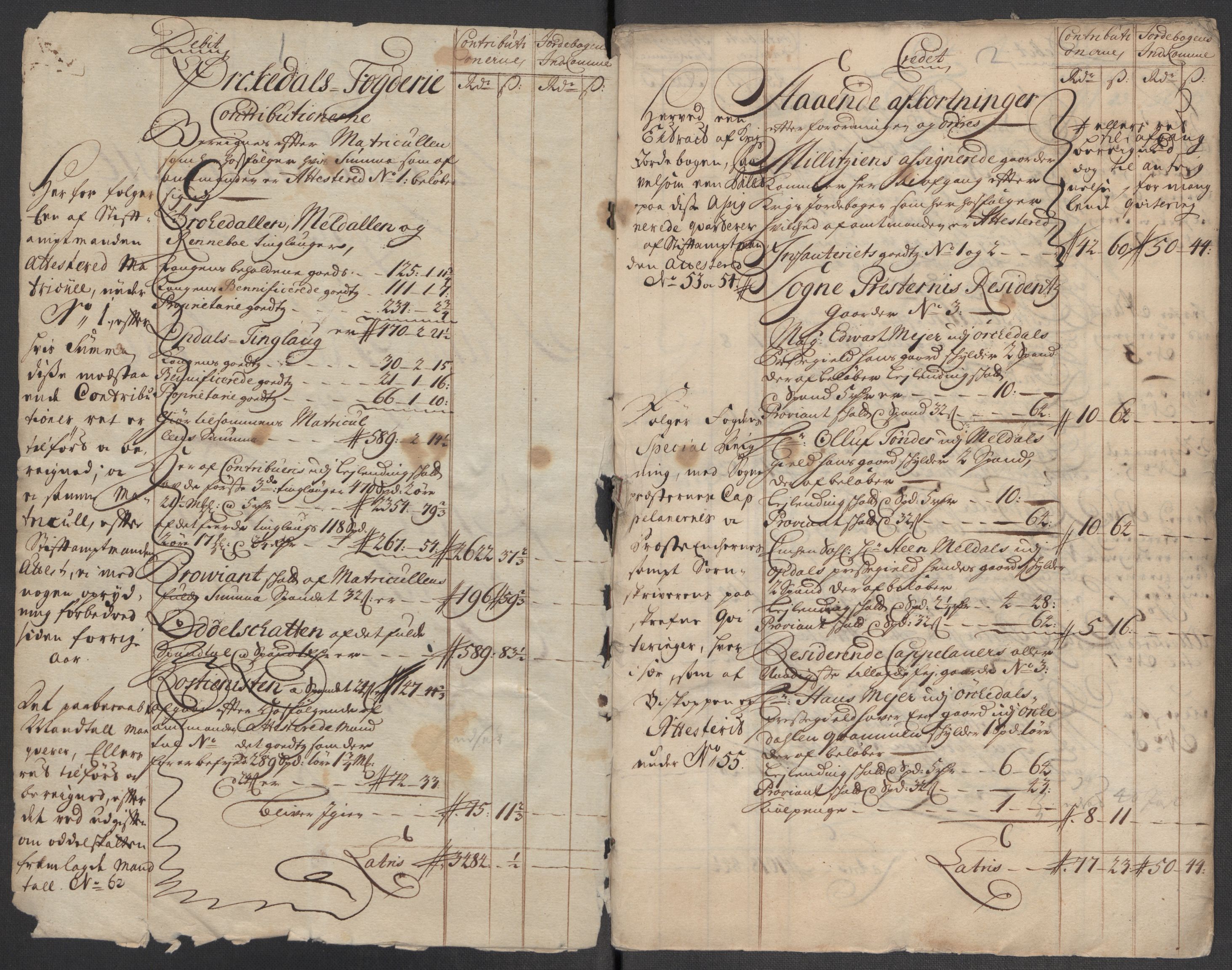 Rentekammeret inntil 1814, Reviderte regnskaper, Fogderegnskap, RA/EA-4092/R60/L3965: Fogderegnskap Orkdal og Gauldal, 1714, p. 4