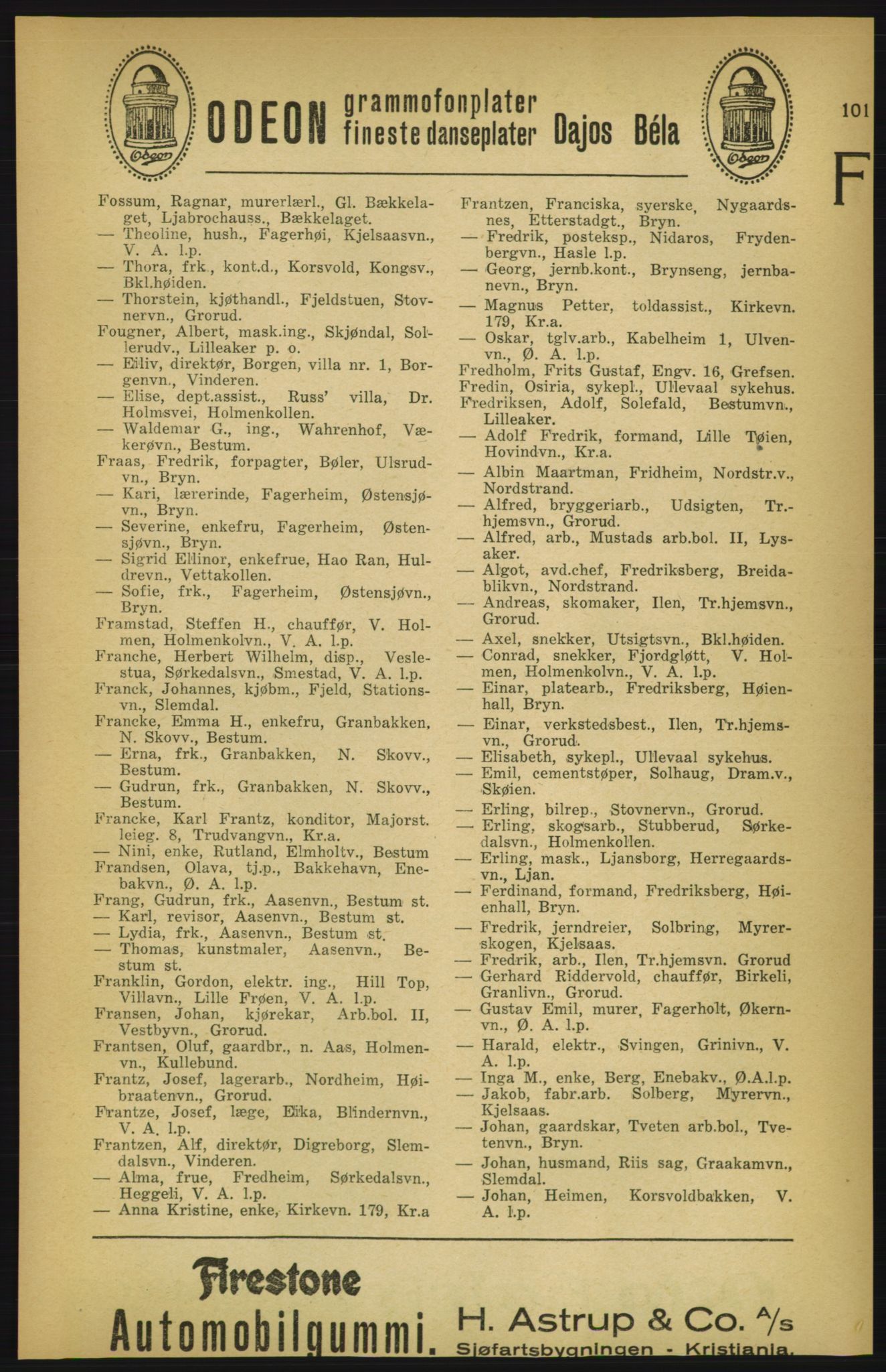 Aker adressebok/adressekalender, PUBL/001/A/003: Akers adressekalender, 1924-1925, p. 101