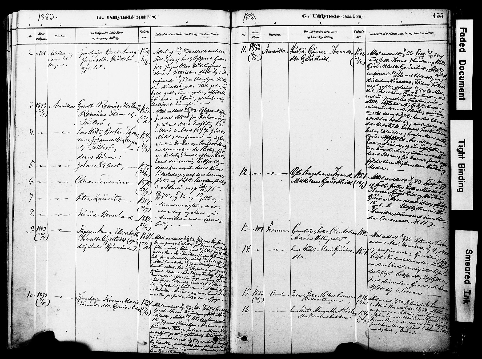 Ministerialprotokoller, klokkerbøker og fødselsregistre - Møre og Romsdal, AV/SAT-A-1454/560/L0721: Parish register (official) no. 560A05, 1878-1917, p. 455