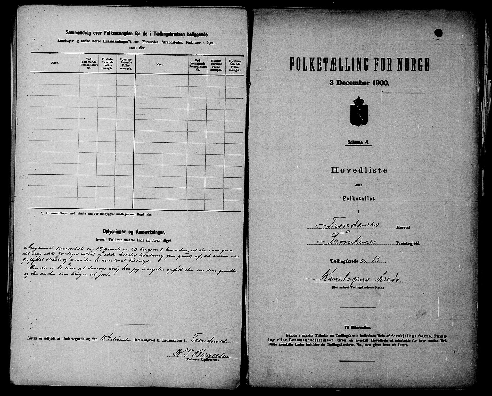 SATØ, 1900 census for Trondenes, 1900, p. 34