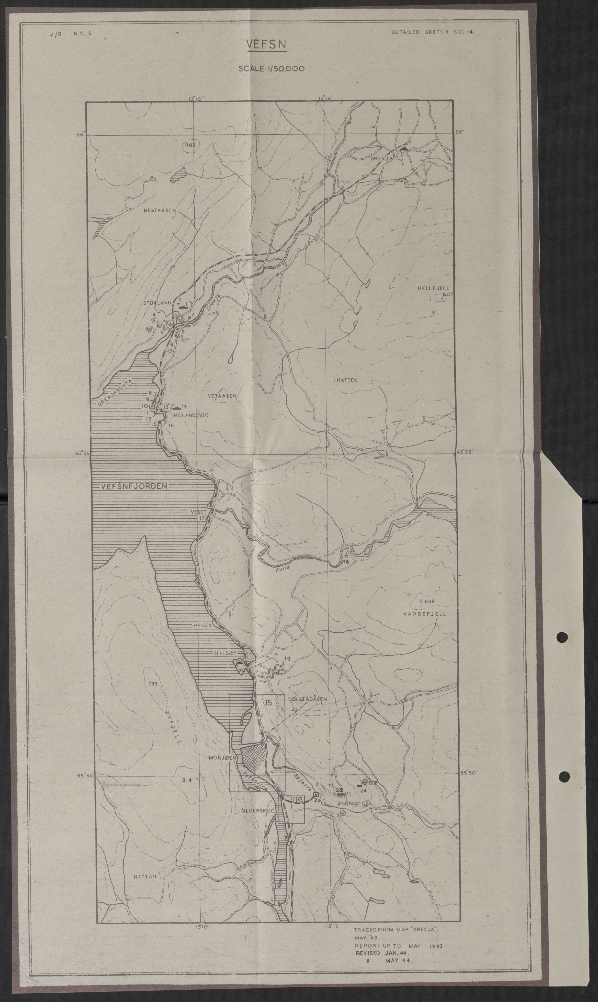 Forsvaret, Forsvarets overkommando II, AV/RA-RAFA-3915/D/Dd/L0012: Nordland II, 1942-1944, p. 121