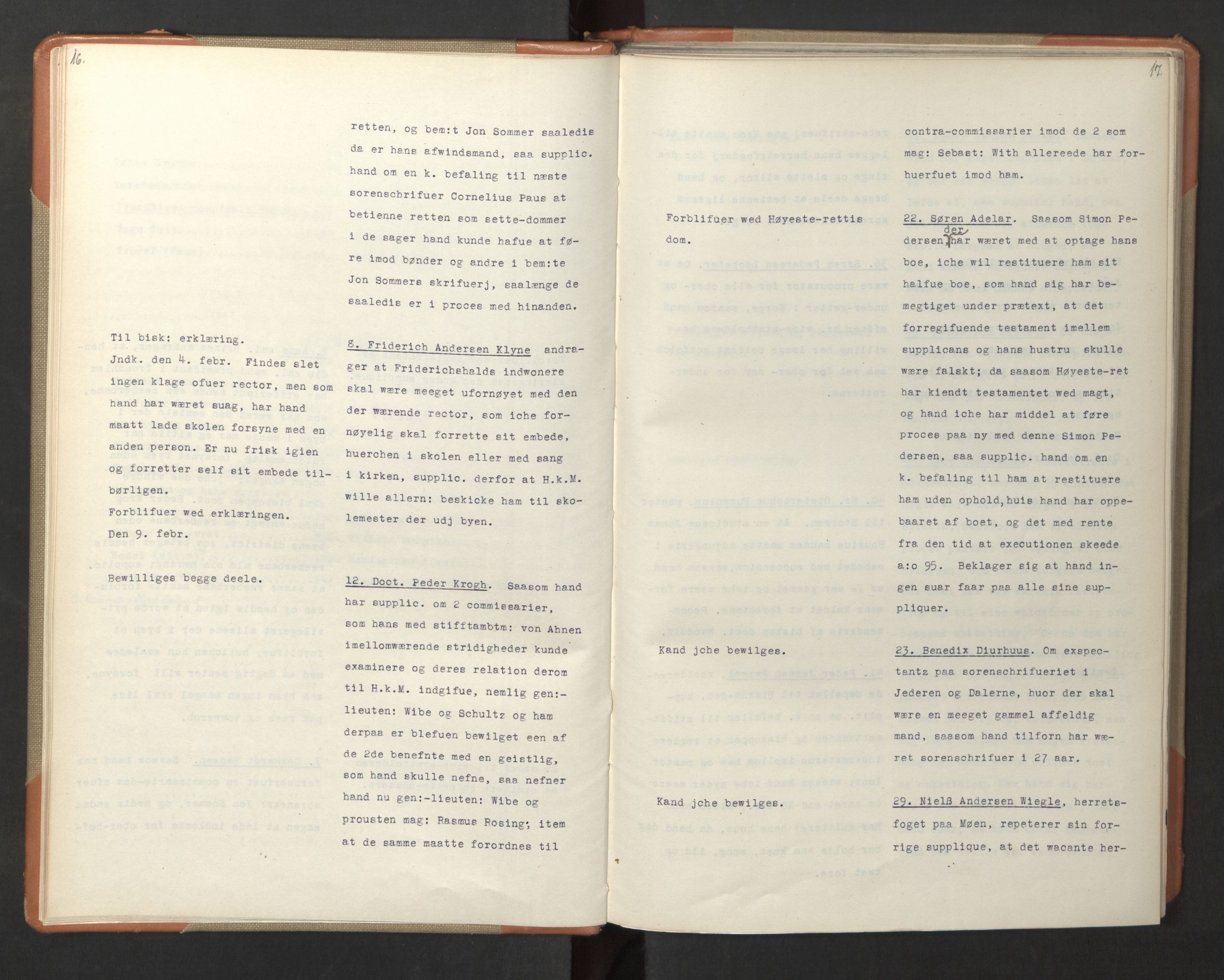 Avskriftsamlingen, AV/RA-EA-4022/F/Fa/L0070: Supplikker, 1702, p. 12