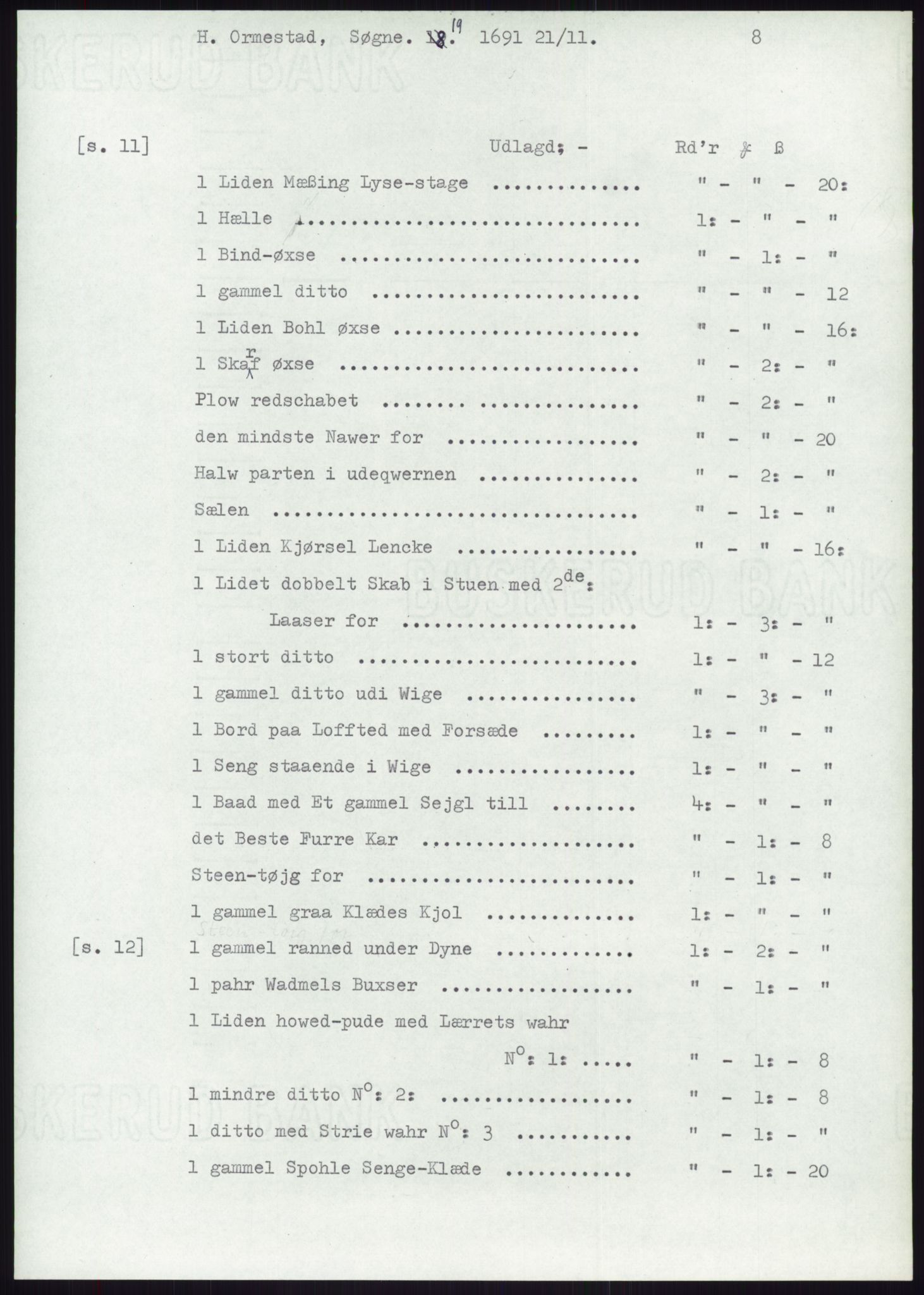 Samlinger til kildeutgivelse, Diplomavskriftsamlingen, AV/RA-EA-4053/H/Ha, p. 2261