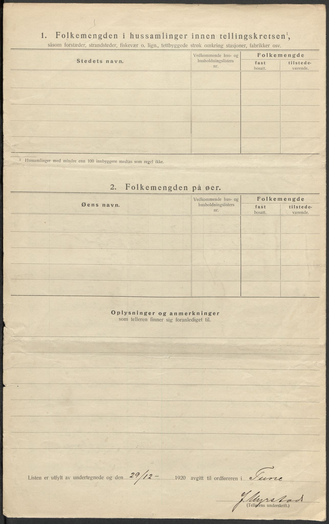 SAO, 1920 census for Tune, 1920, p. 41