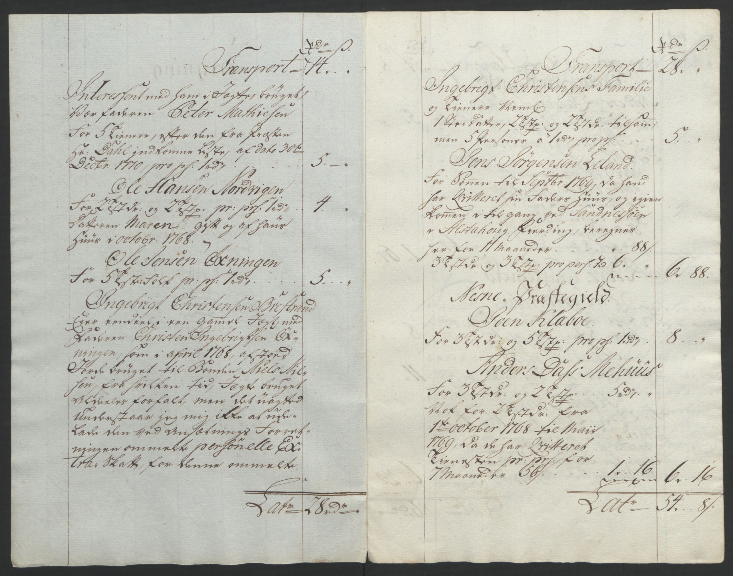 Rentekammeret inntil 1814, Reviderte regnskaper, Fogderegnskap, RA/EA-4092/R65/L4573: Ekstraskatten Helgeland, 1762-1772, p. 376
