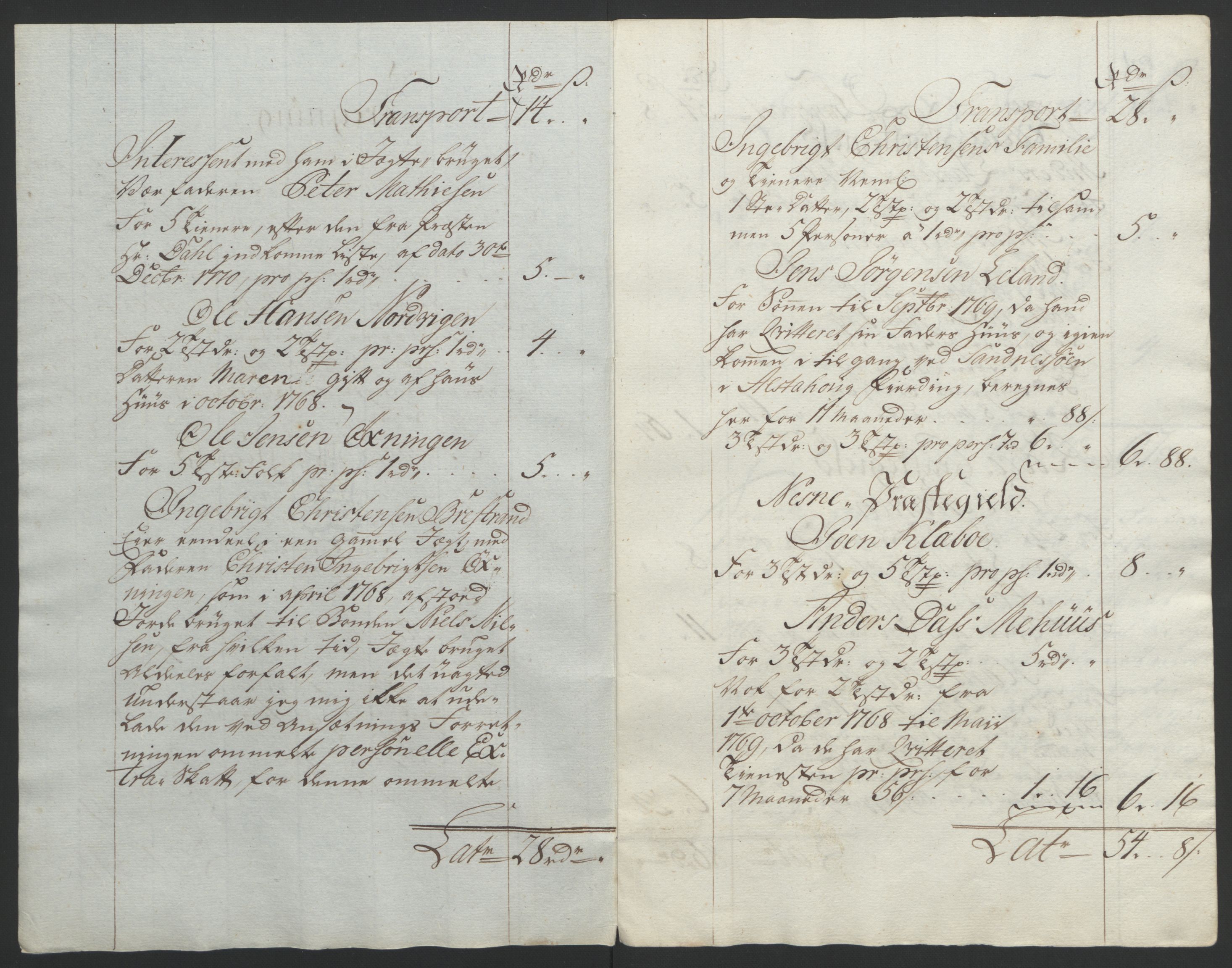 Rentekammeret inntil 1814, Reviderte regnskaper, Fogderegnskap, AV/RA-EA-4092/R65/L4573: Ekstraskatten Helgeland, 1762-1772, p. 376