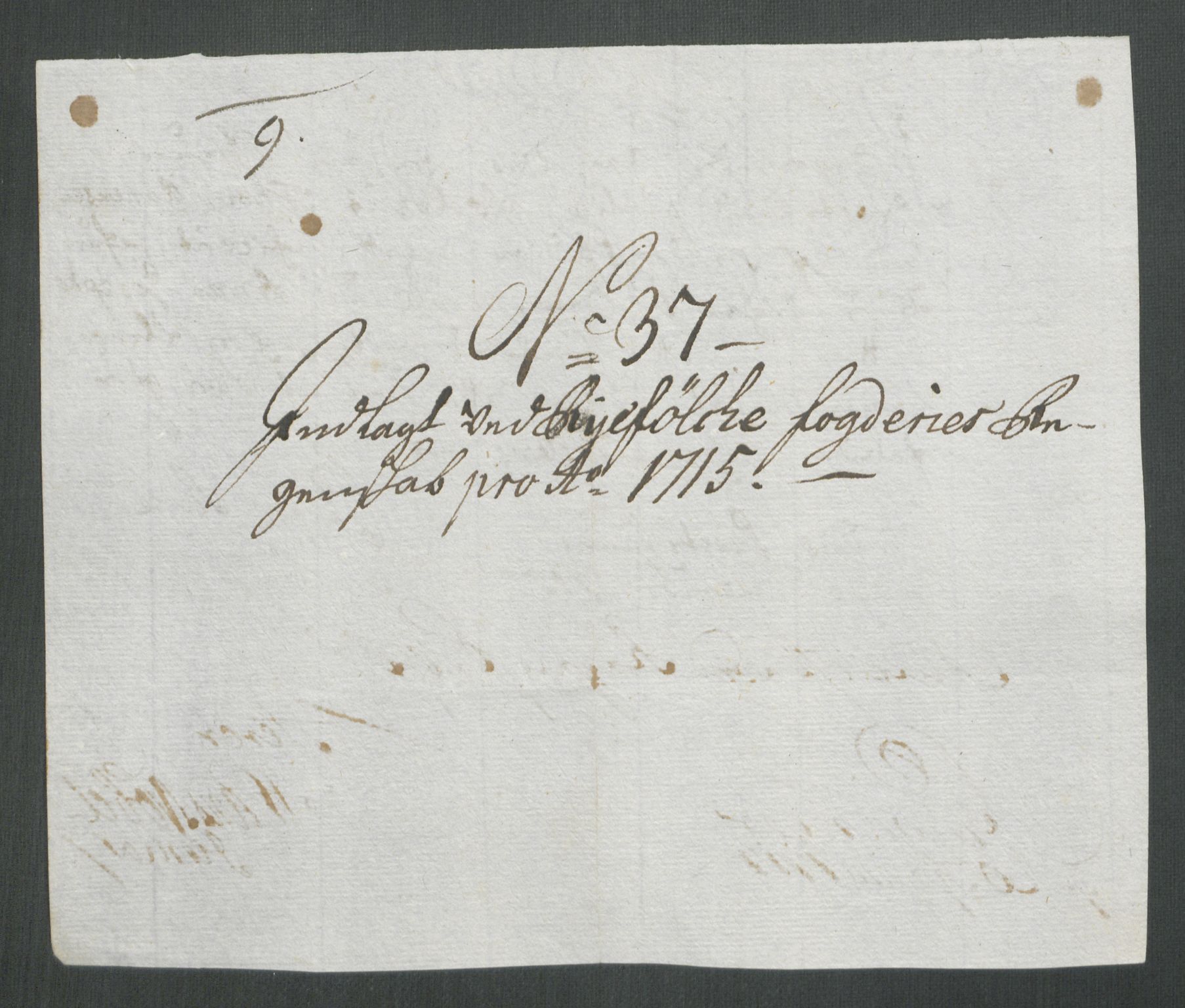 Rentekammeret inntil 1814, Reviderte regnskaper, Fogderegnskap, AV/RA-EA-4092/R47/L2868: Fogderegnskap Ryfylke, 1715, p. 275