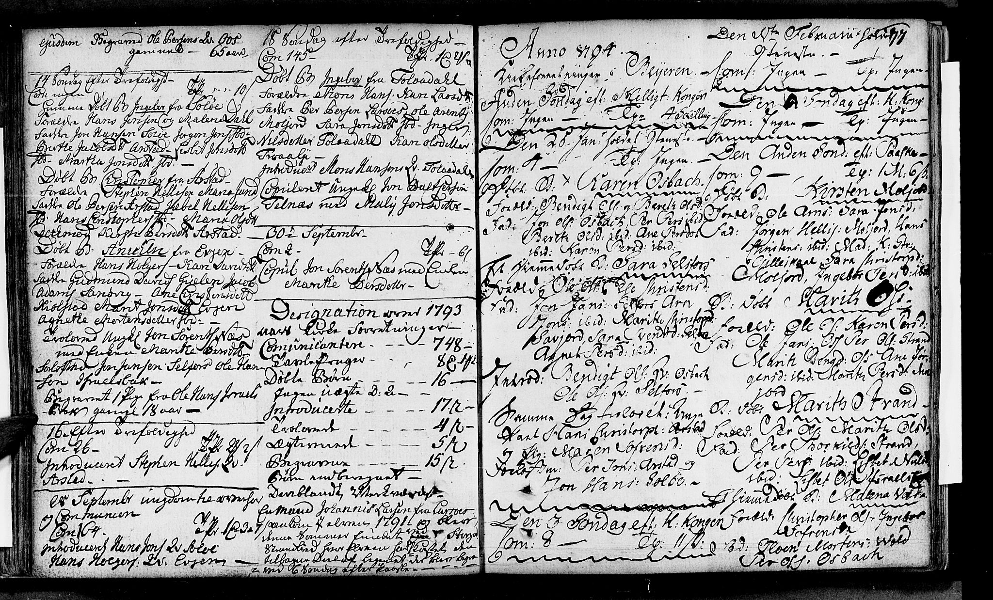 Ministerialprotokoller, klokkerbøker og fødselsregistre - Nordland, SAT/A-1459/846/L0643: Parish register (official) no. 846A01, 1748-1804, p. 77