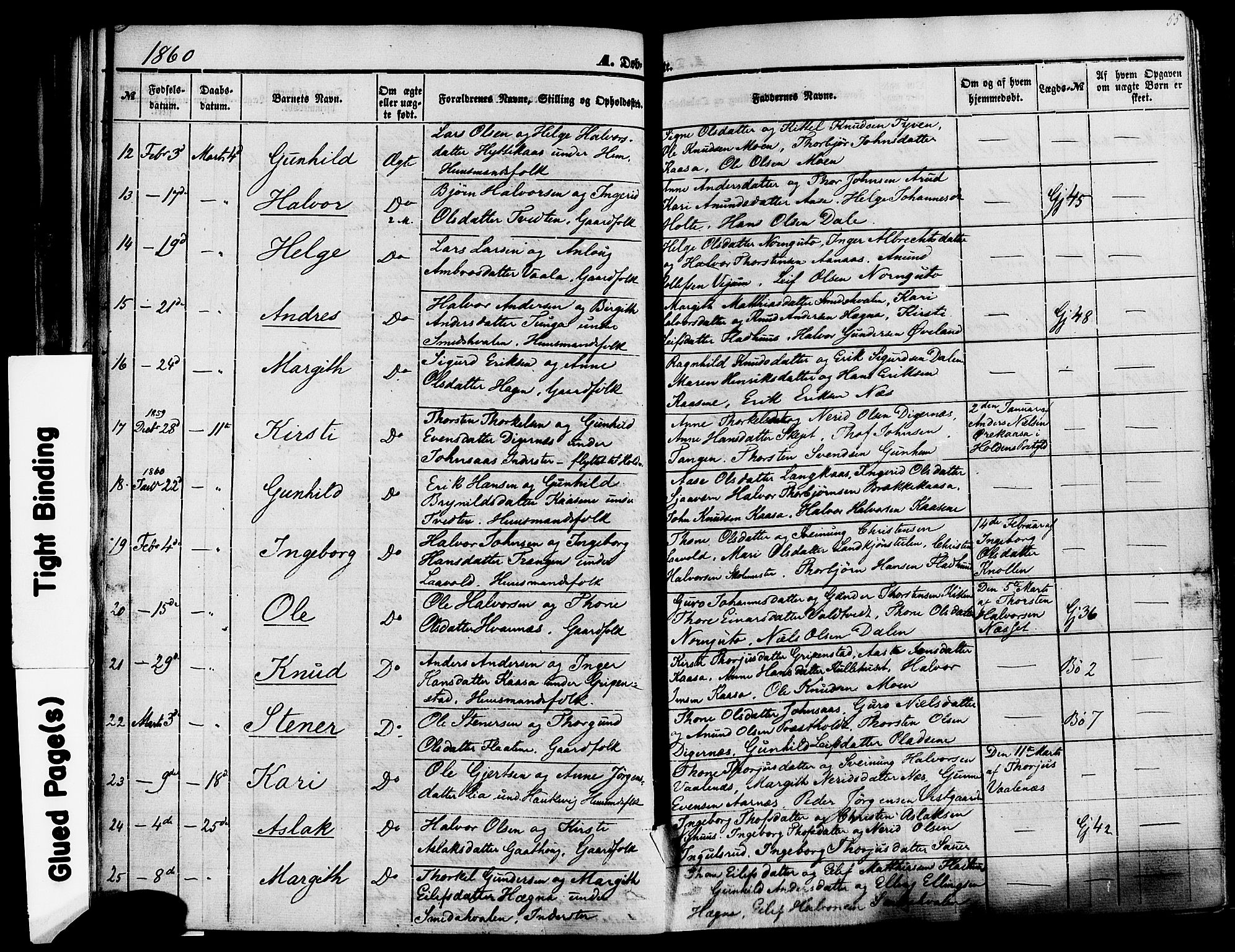 Sauherad kirkebøker, AV/SAKO-A-298/F/Fa/L0007: Parish register (official) no. I 7, 1851-1873, p. 55