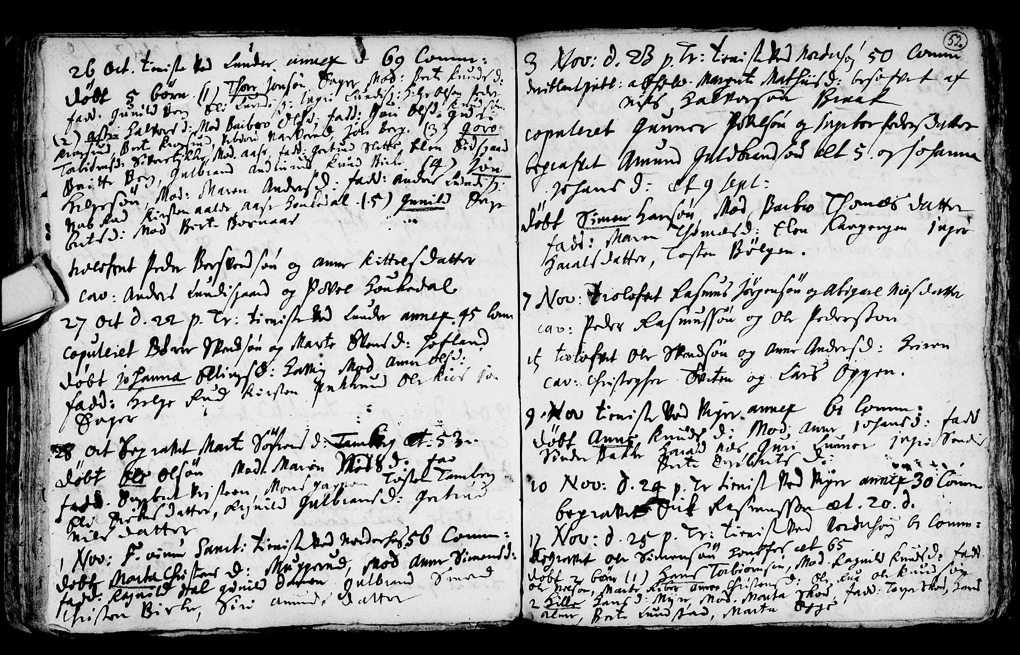 Norderhov kirkebøker, SAKO/A-237/F/Fa/L0001: Parish register (official) no. 1, 1704-1716, p. 52