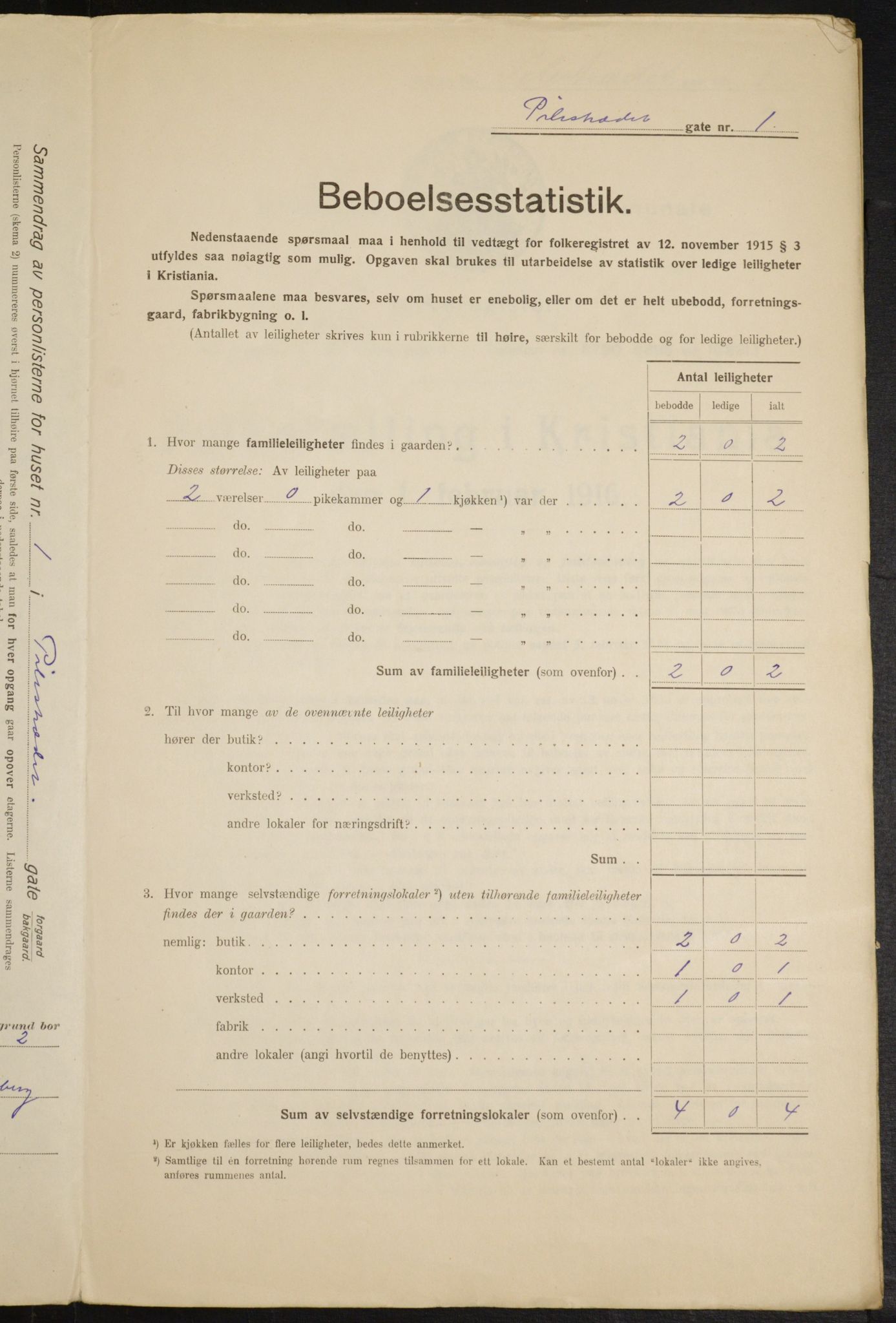 OBA, Municipal Census 1916 for Kristiania, 1916, p. 80741