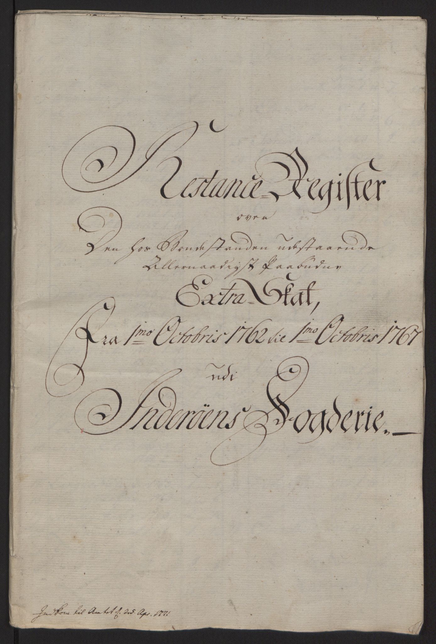 Rentekammeret inntil 1814, Reviderte regnskaper, Fogderegnskap, RA/EA-4092/R63/L4420: Ekstraskatten Inderøy, 1762-1772, p. 443