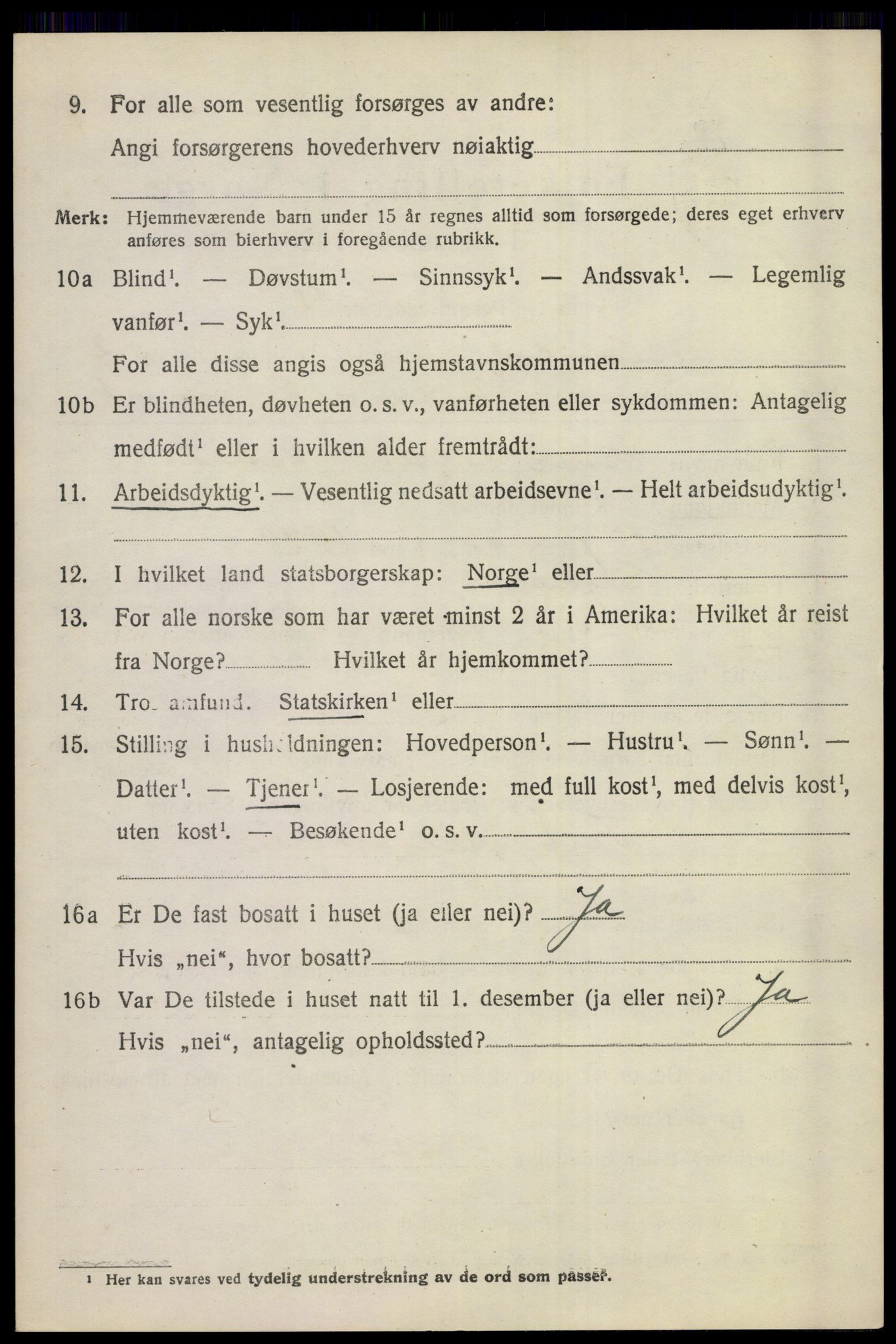 SAKO, 1920 census for Sigdal, 1920, p. 2725