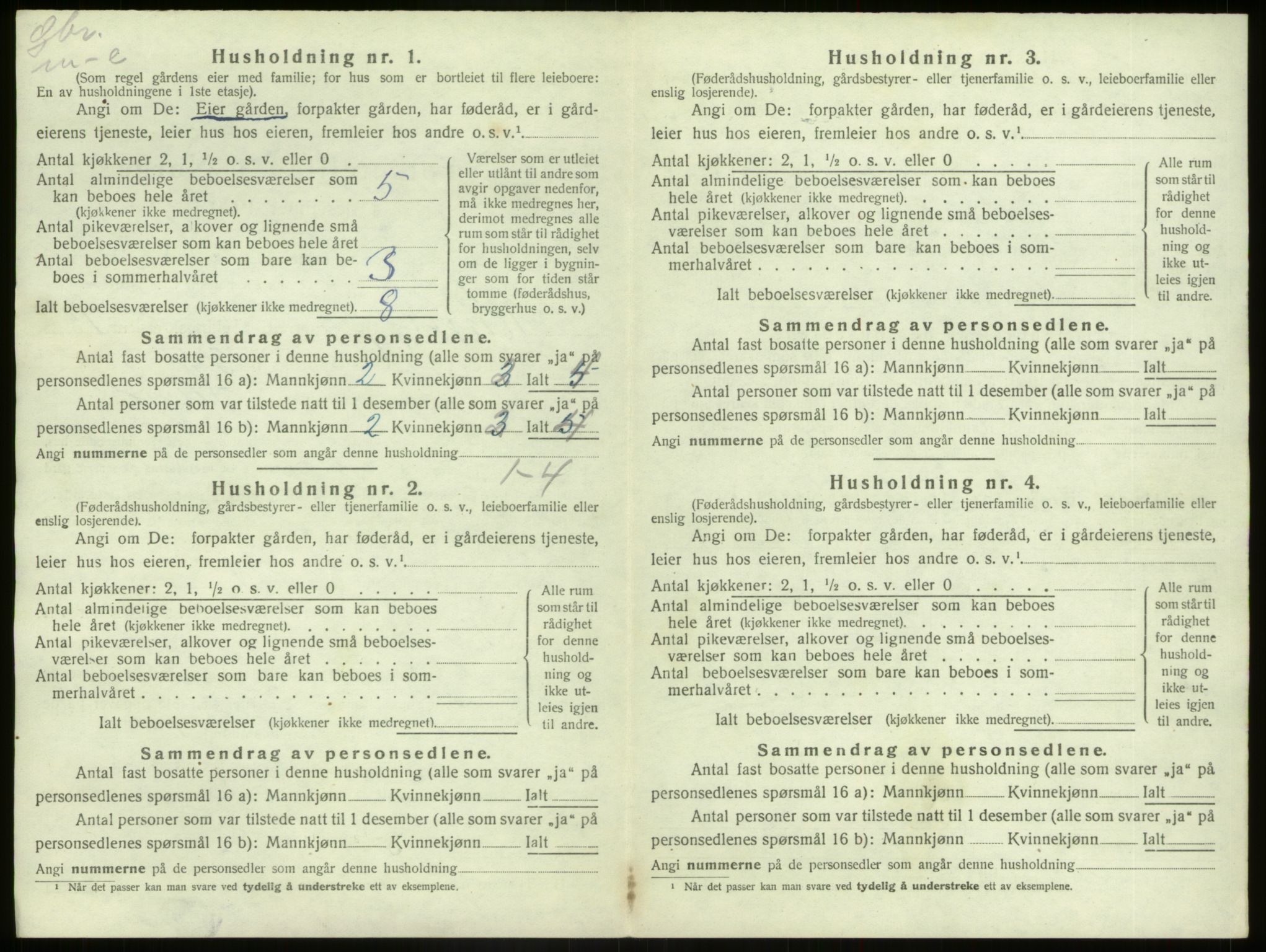 SAB, 1920 census for Kinn, 1920, p. 954