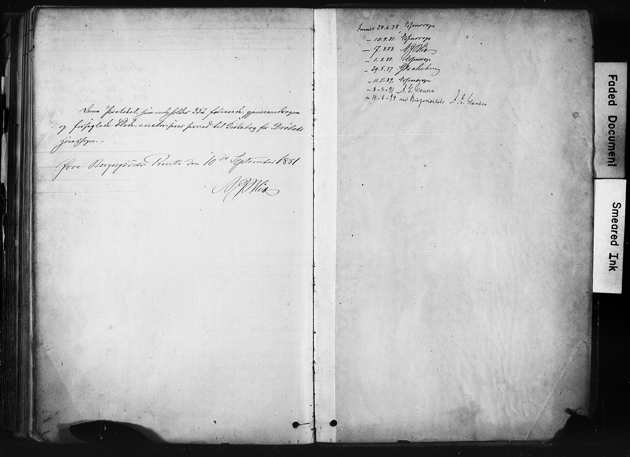 Drøbak prestekontor Kirkebøker, SAO/A-10142a/F/Fb/L0001: Parish register (official) no. II 1, 1878-1891