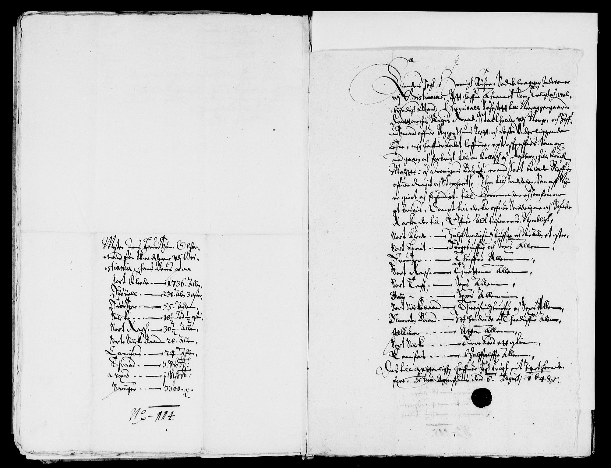 Rentekammeret inntil 1814, Reviderte regnskaper, Lensregnskaper, AV/RA-EA-5023/R/Rb/Rba/L0195: Akershus len, 1648