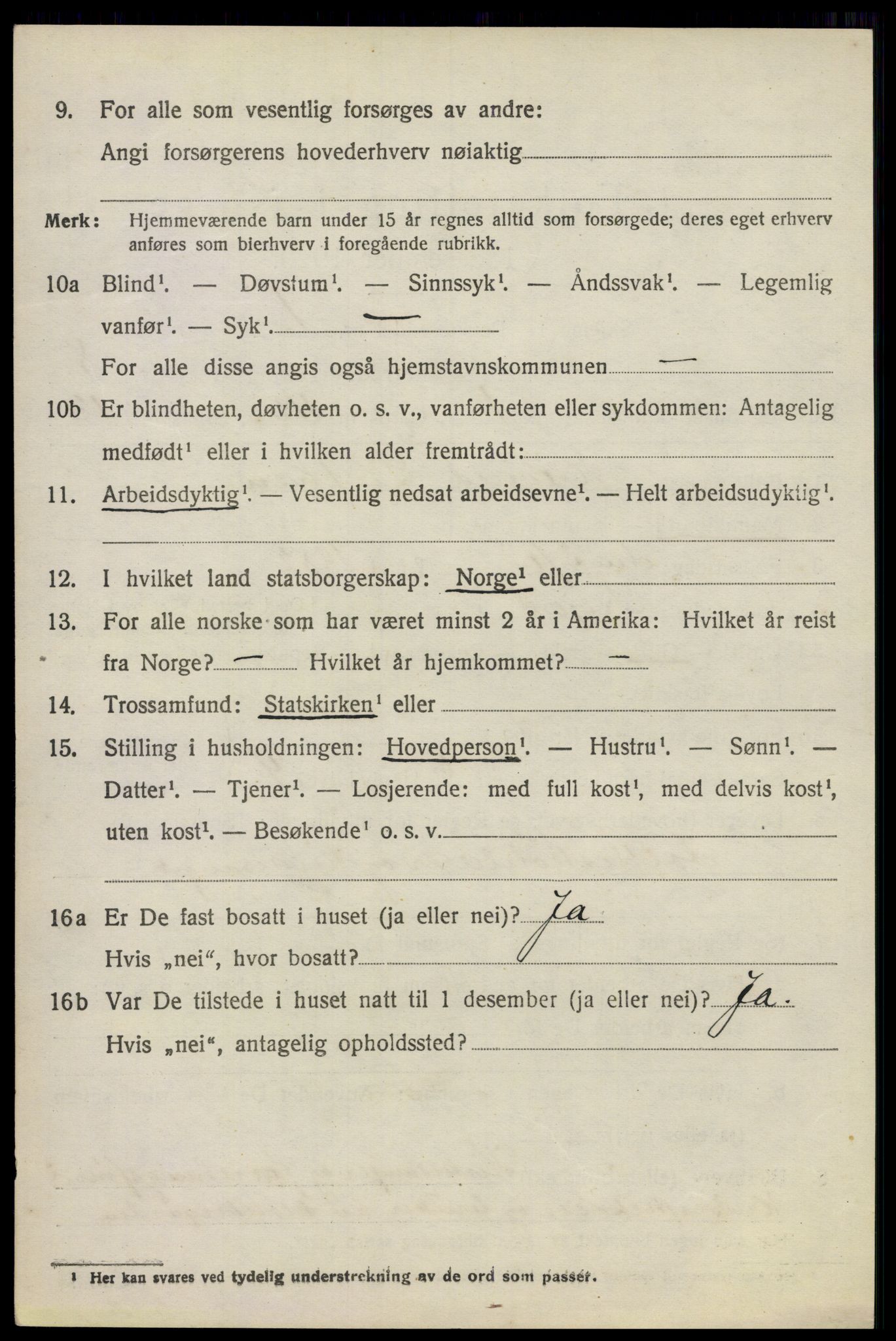 SAO, 1920 census for Enebakk, 1920, p. 6988