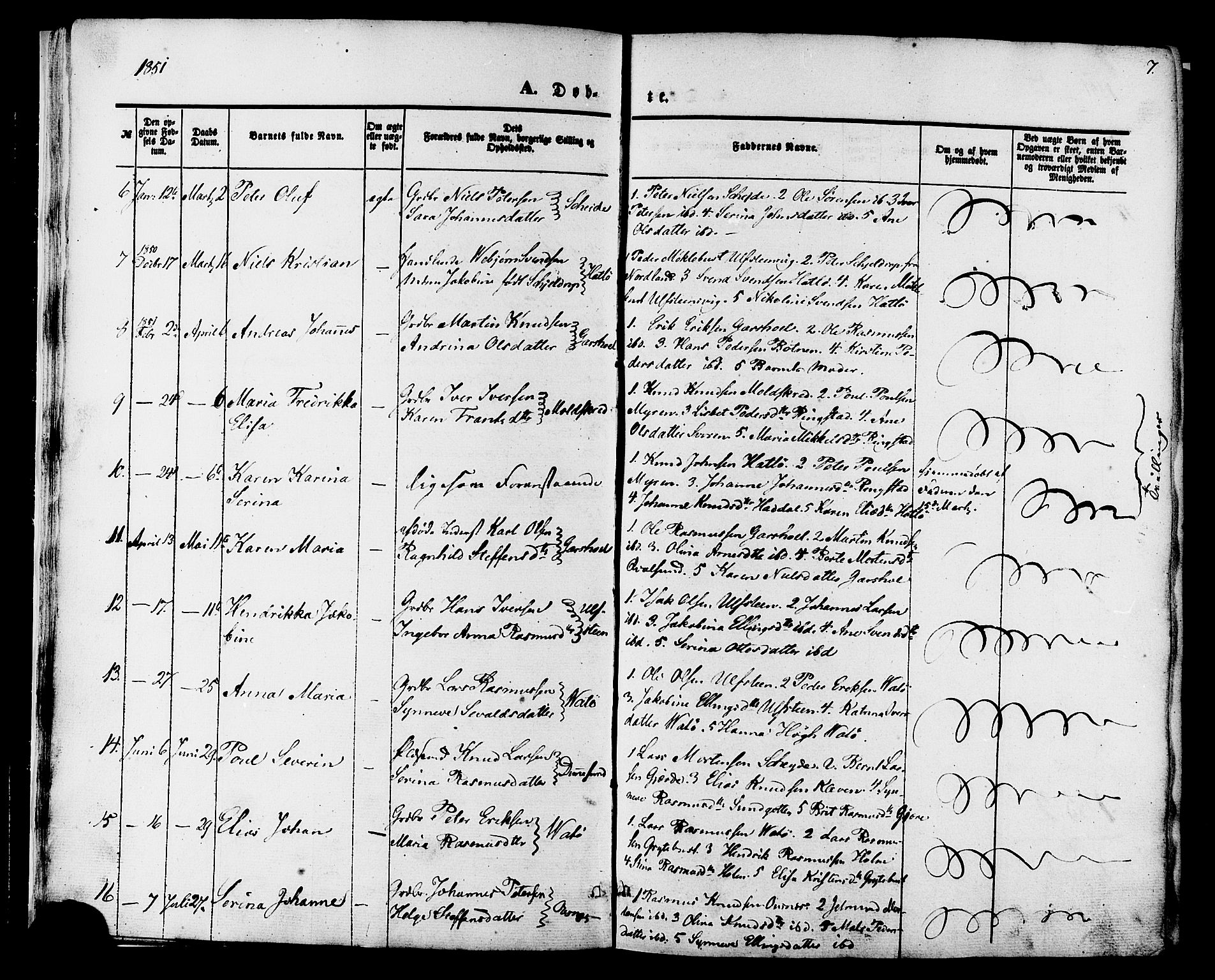 Ministerialprotokoller, klokkerbøker og fødselsregistre - Møre og Romsdal, AV/SAT-A-1454/509/L0105: Parish register (official) no. 509A03, 1848-1882, p. 7