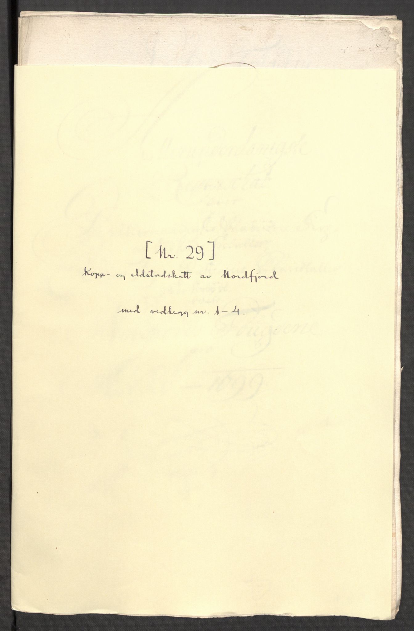 Rentekammeret inntil 1814, Reviderte regnskaper, Fogderegnskap, RA/EA-4092/R53/L3424: Fogderegnskap Sunn- og Nordfjord, 1699, p. 425