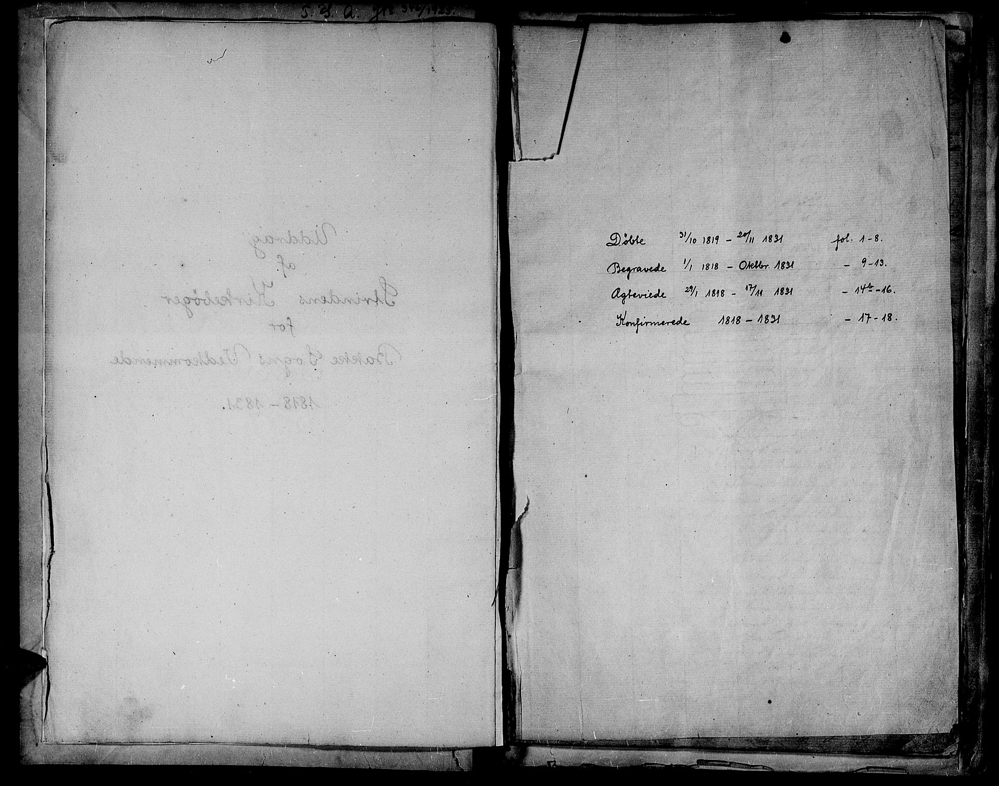 Ministerialprotokoller, klokkerbøker og fødselsregistre - Sør-Trøndelag, SAT/A-1456/604/L0182: Parish register (official) no. 604A03, 1818-1850