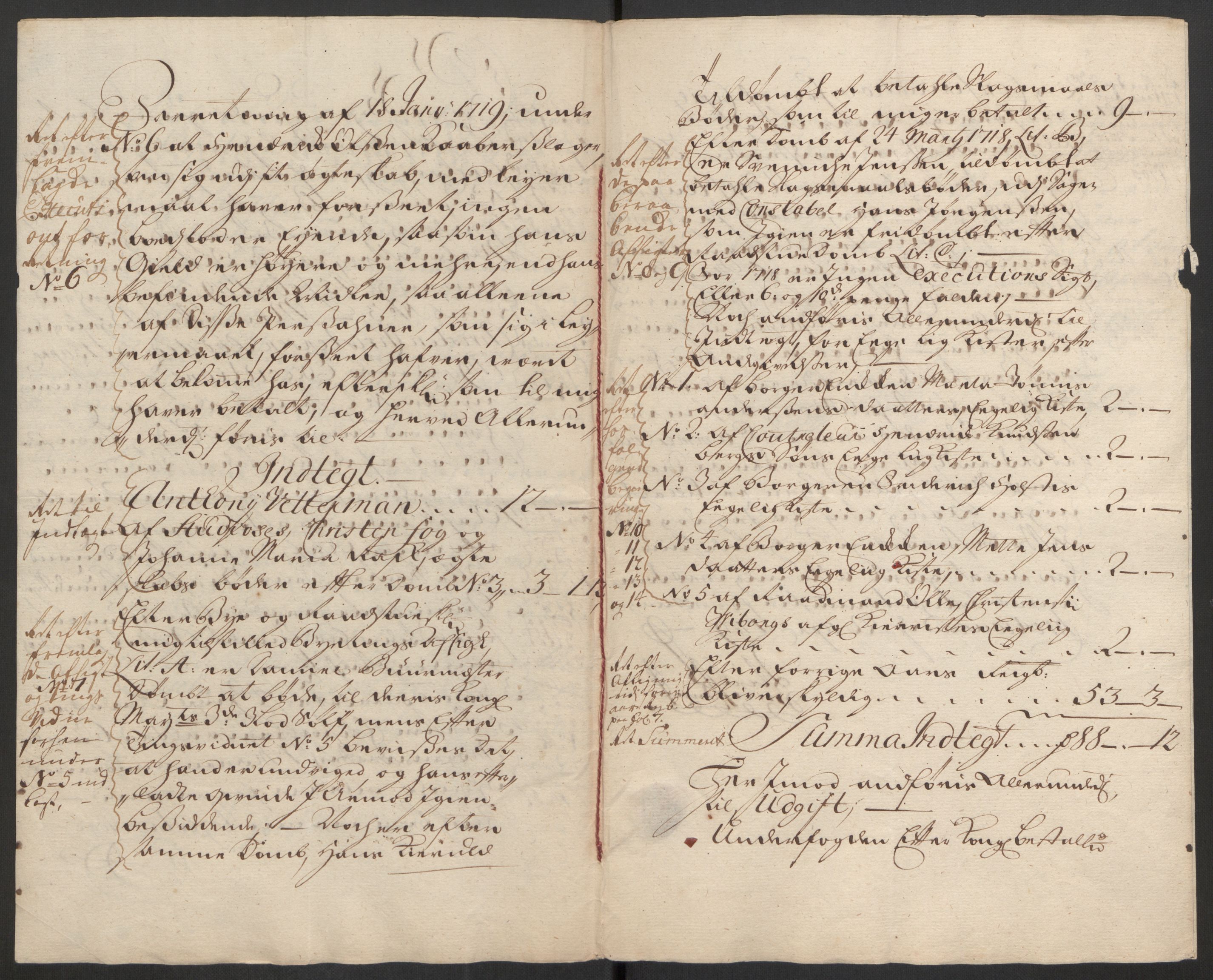 Rentekammeret inntil 1814, Reviderte regnskaper, Byregnskaper, AV/RA-EA-4066/R/Rm/L0285: [M18] Sikt og sakefall, 1681-1718, p. 572