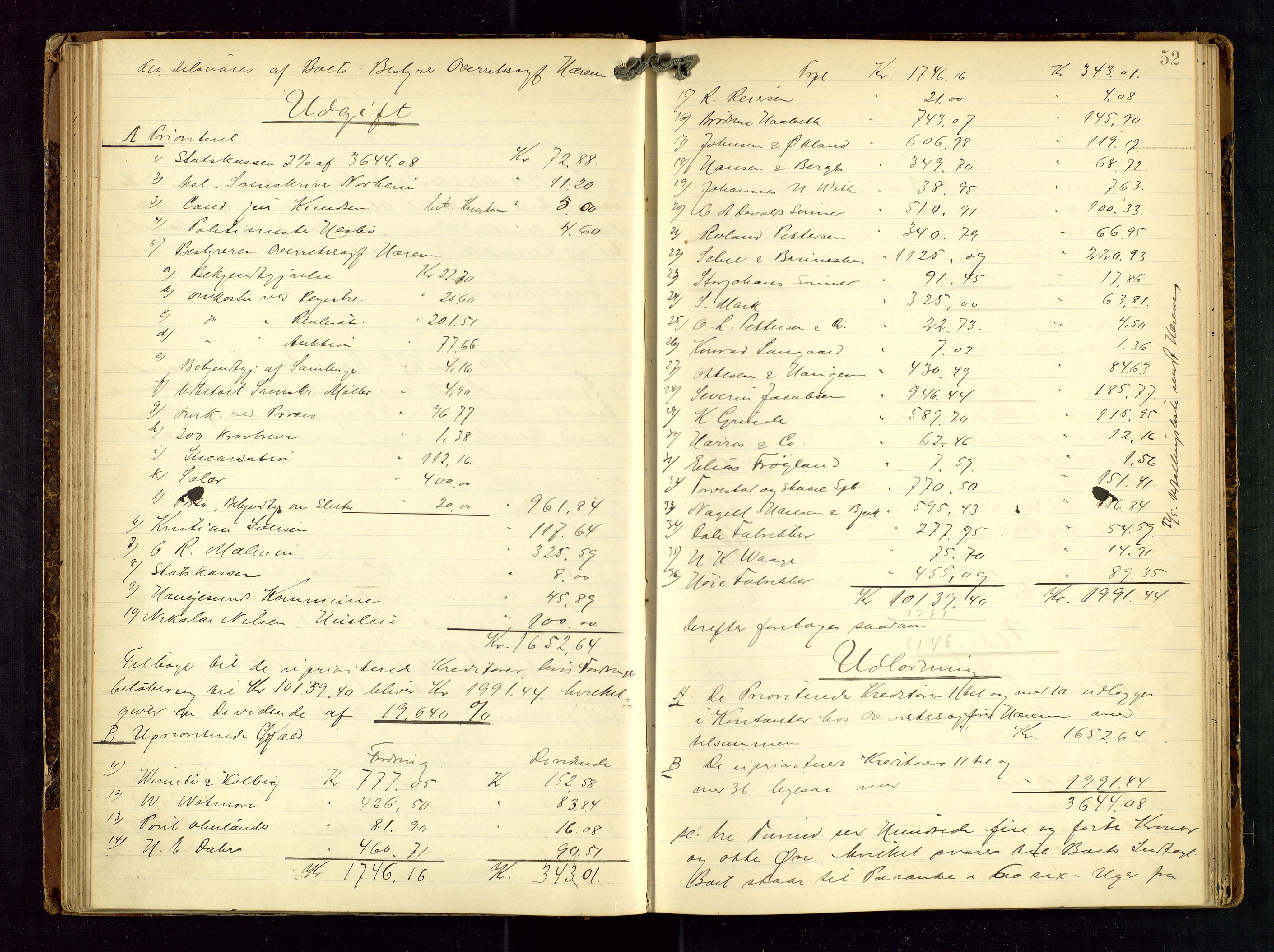 Haugesund tingrett, AV/SAST-A-101415/01/IV/IVD/L0001: Skifteutlodningsprotokoll, med register, 1897-1904, p. 51b-52a