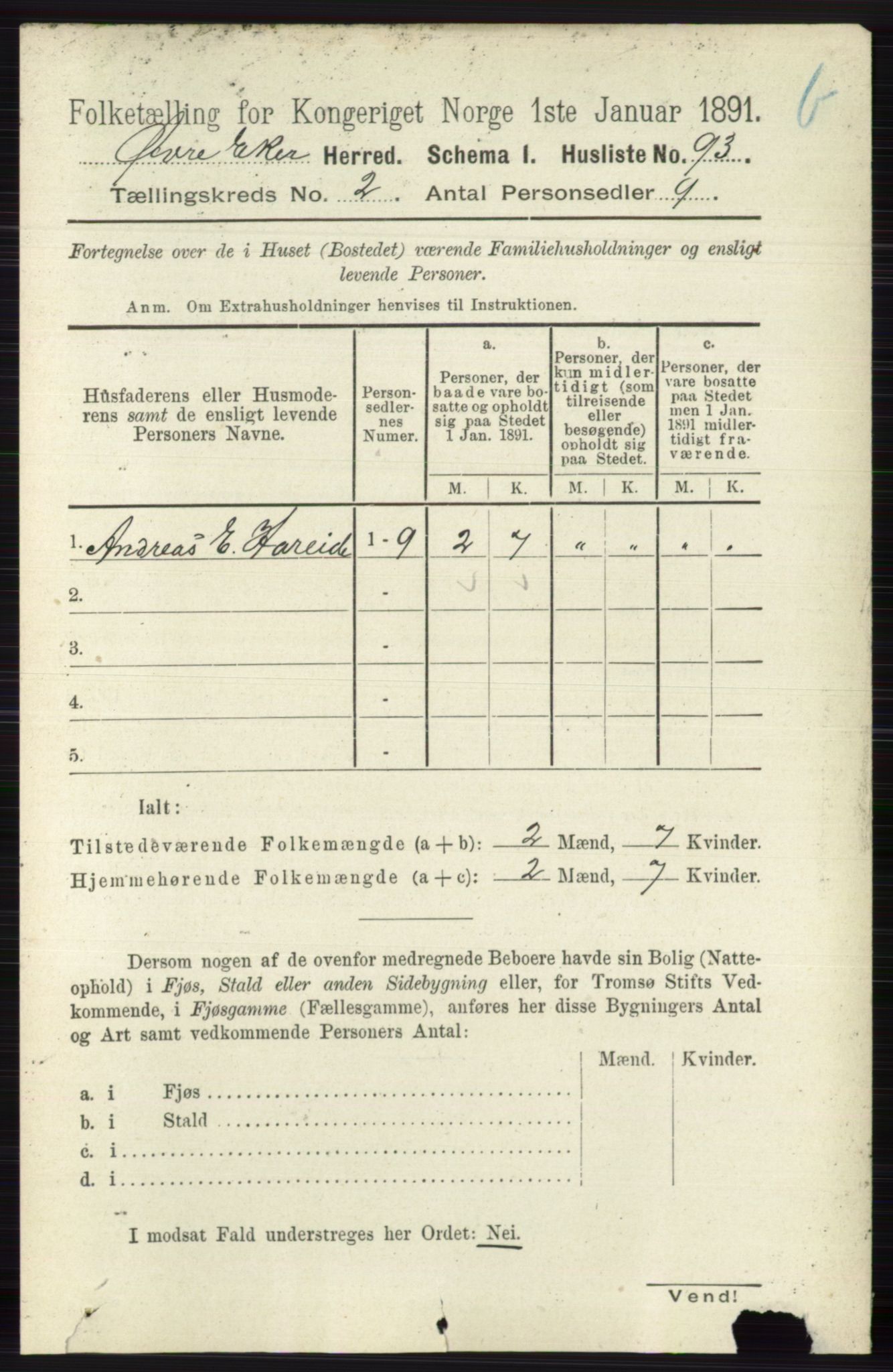 RA, 1891 census for 0624 Øvre Eiker, 1891, p. 8471