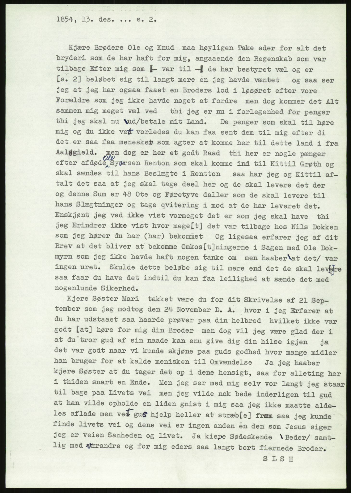 Samlinger til kildeutgivelse, Amerikabrevene, AV/RA-EA-4057/F/L0019: Innlån fra Buskerud: Fonnem - Kristoffersen, 1838-1914, p. 45