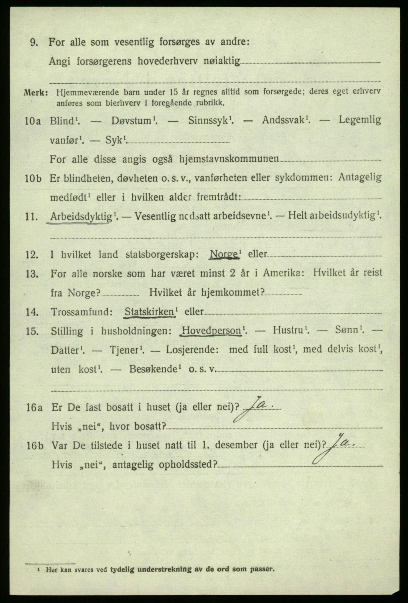 SAB, 1920 census for Leikanger, 1920, p. 3613