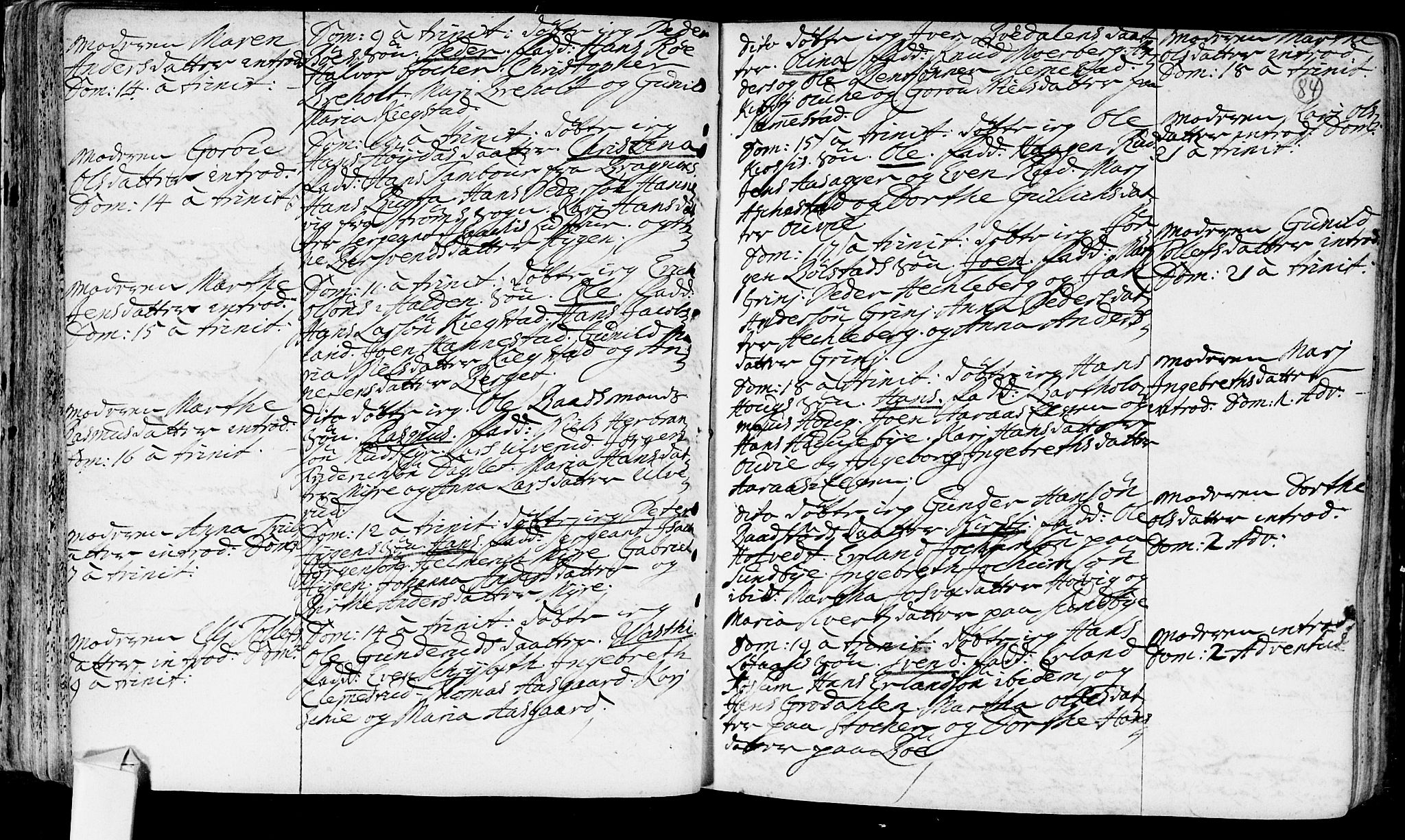 Røyken kirkebøker, AV/SAKO-A-241/F/Fa/L0002: Parish register (official) no. 2, 1731-1782, p. 84