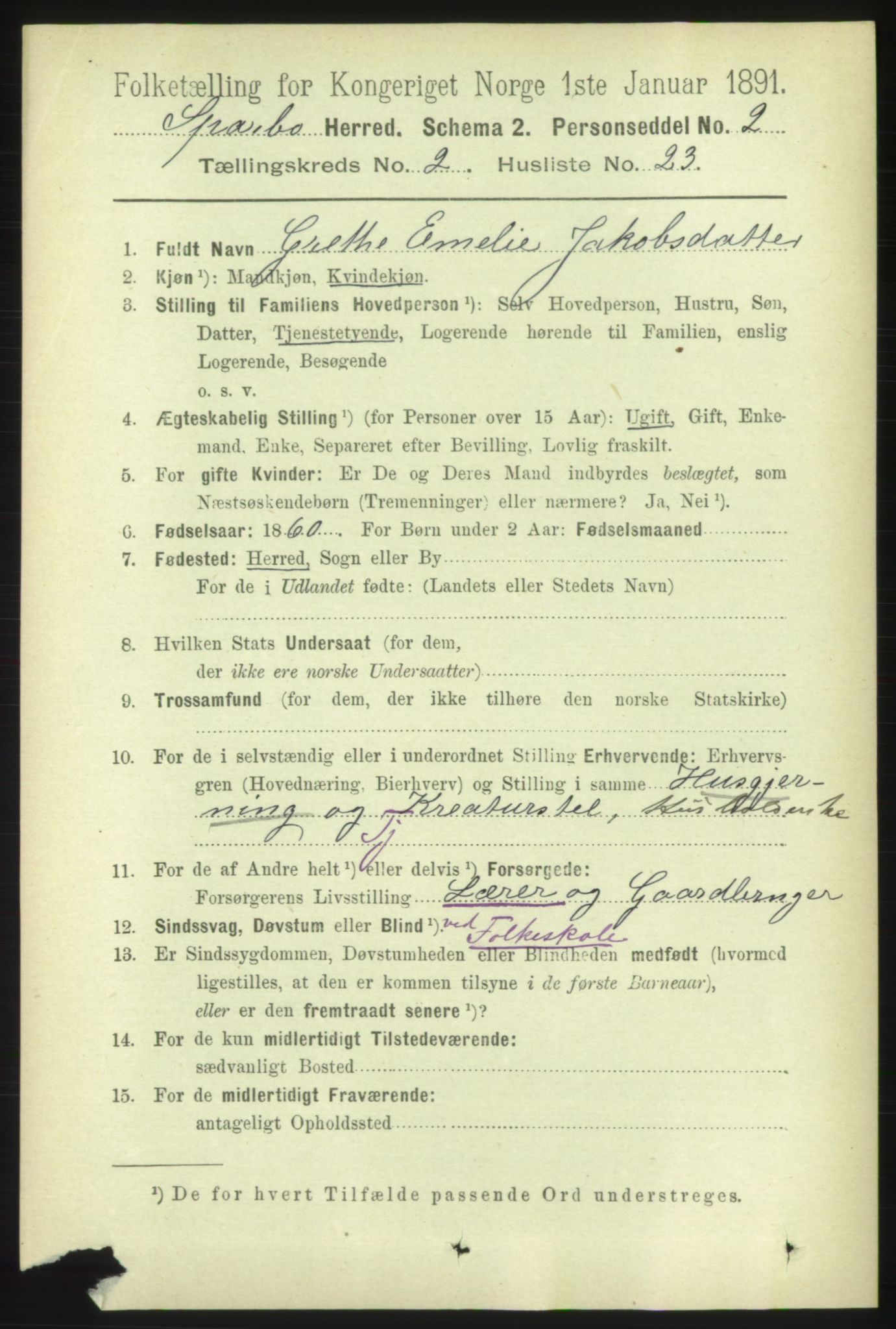 RA, 1891 census for 1731 Sparbu, 1891, p. 789