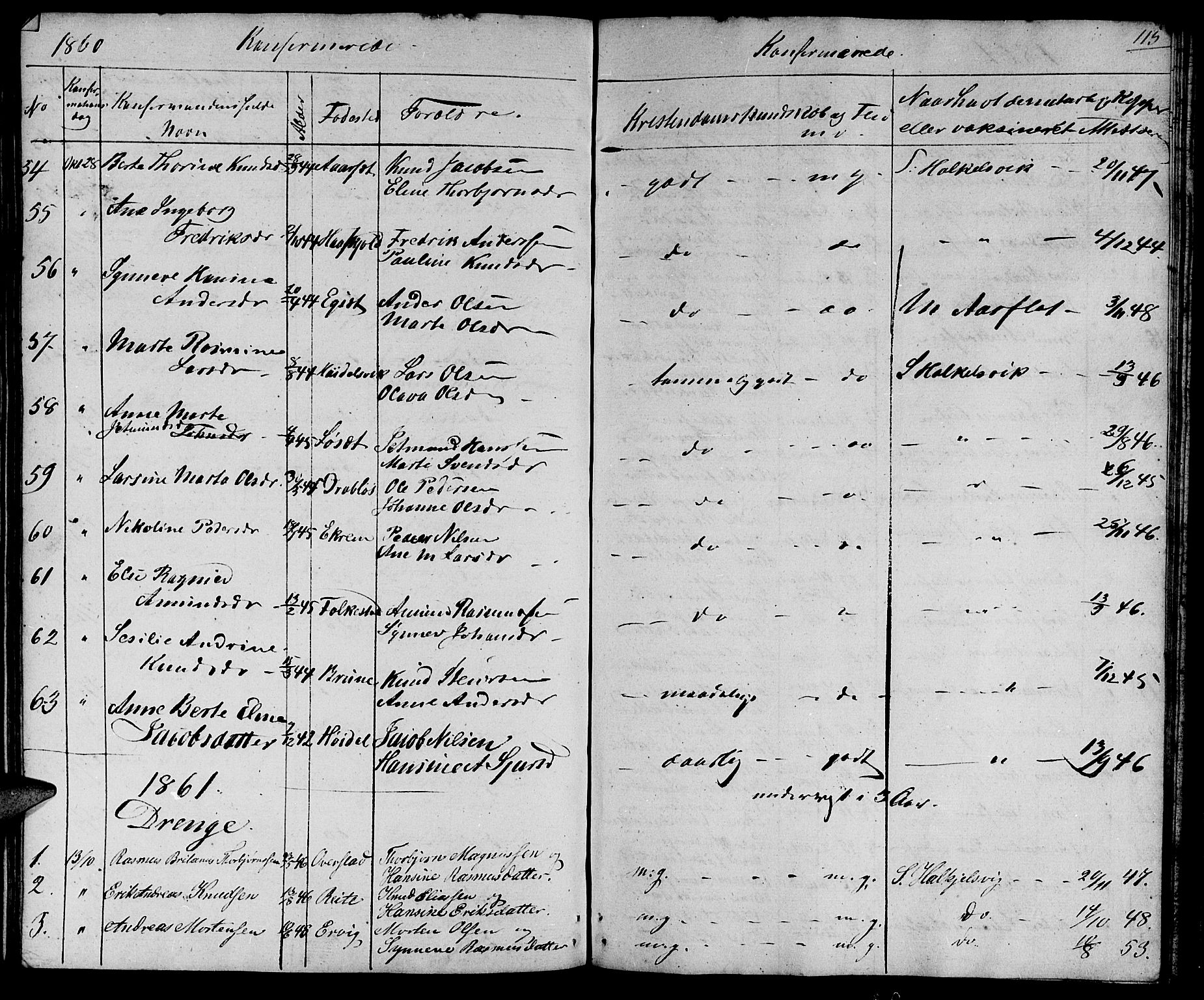 Ministerialprotokoller, klokkerbøker og fødselsregistre - Møre og Romsdal, AV/SAT-A-1454/511/L0156: Parish register (copy) no. 511C02, 1855-1863, p. 115