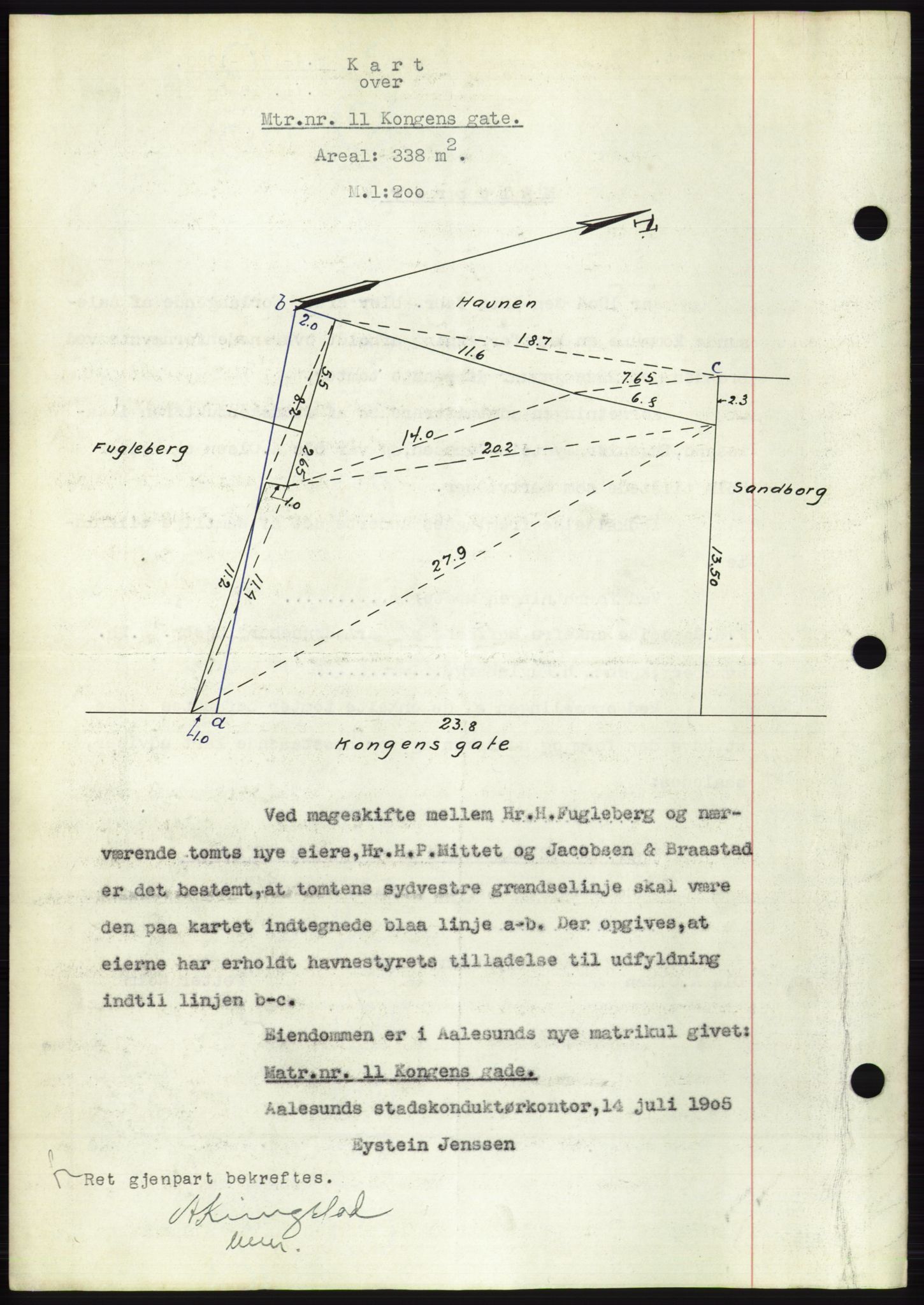 Ålesund byfogd, AV/SAT-A-4384: Mortgage book no. 31, 1933-1934, Deed date: 07.07.1933