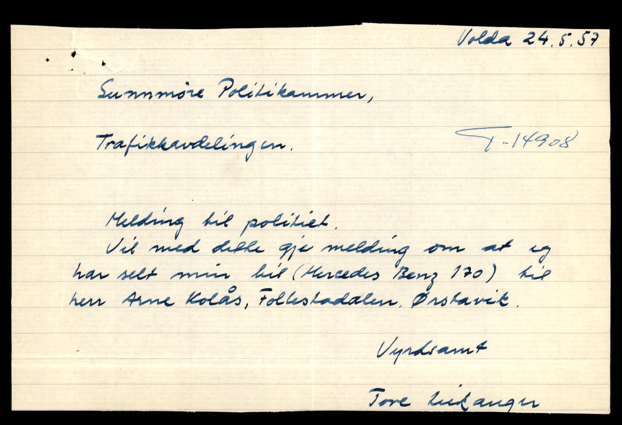Møre og Romsdal vegkontor - Ålesund trafikkstasjon, AV/SAT-A-4099/F/Fe/L0049: Registreringskort for kjøretøy T 14864 - T 18613, 1927-1998, p. 1041