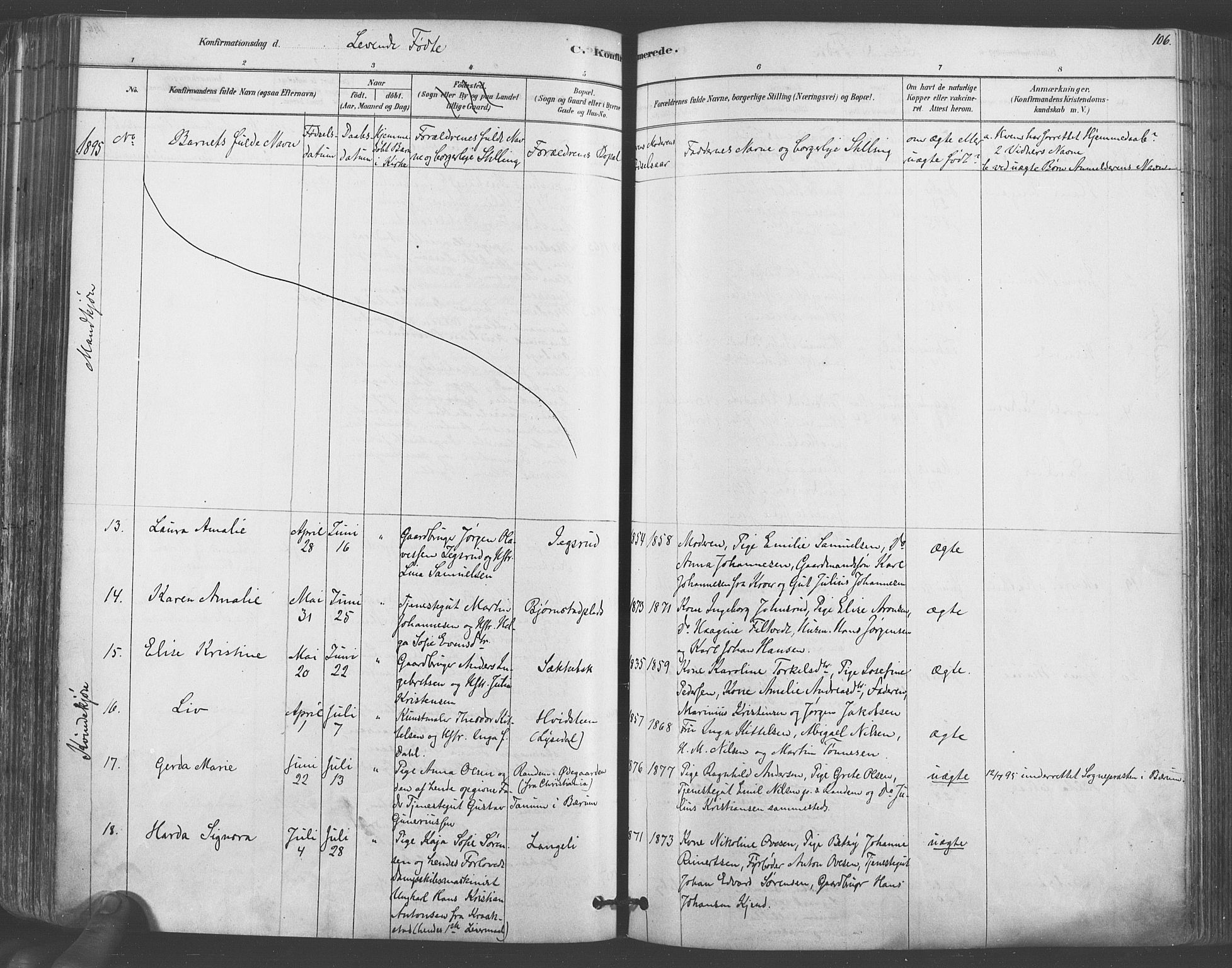 Vestby prestekontor Kirkebøker, AV/SAO-A-10893/F/Fa/L0009: Parish register (official) no. I 9, 1878-1900, p. 106