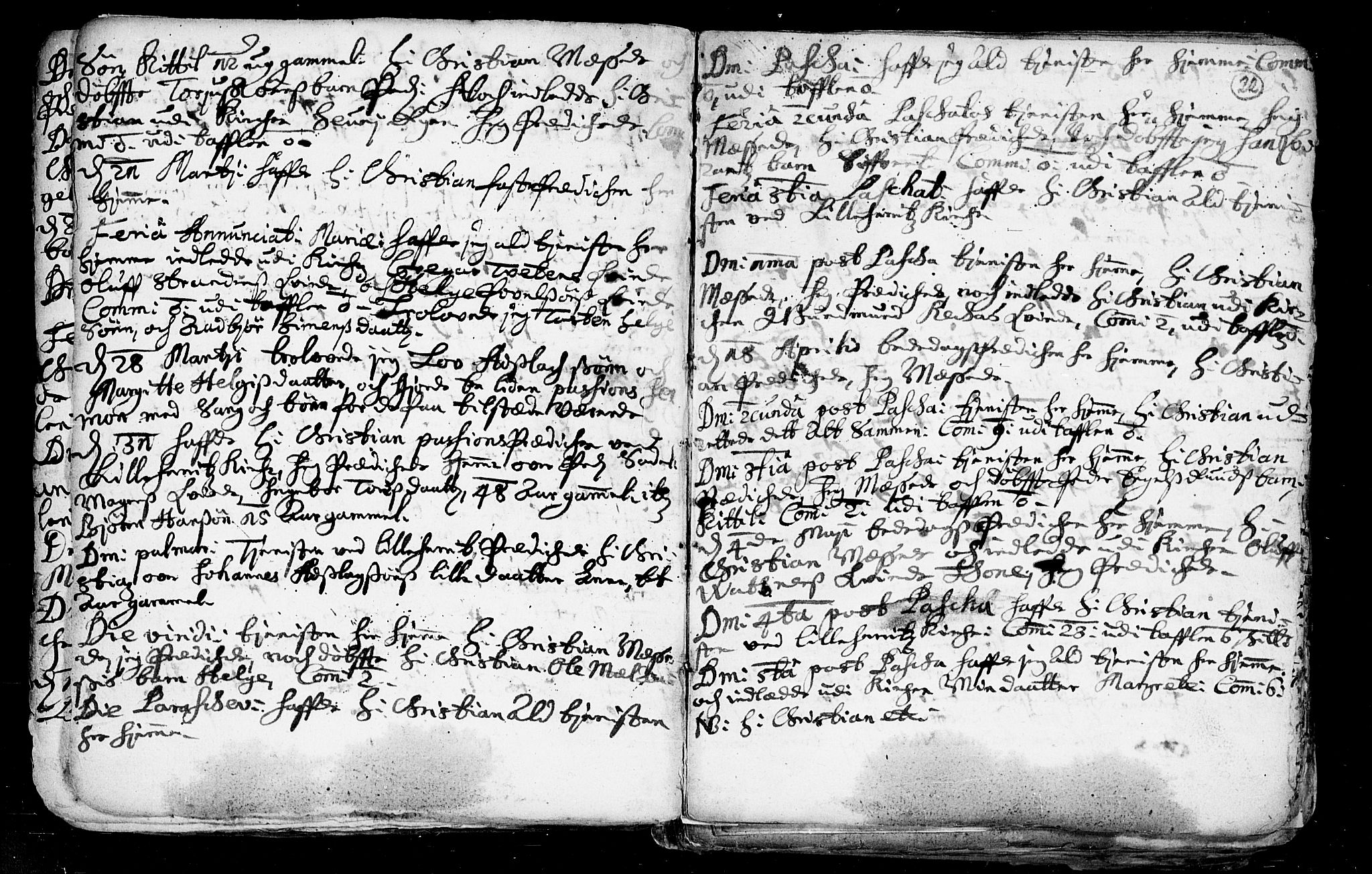 Heddal kirkebøker, AV/SAKO-A-268/F/Fa/L0002: Parish register (official) no. I 2, 1699-1722, p. 22