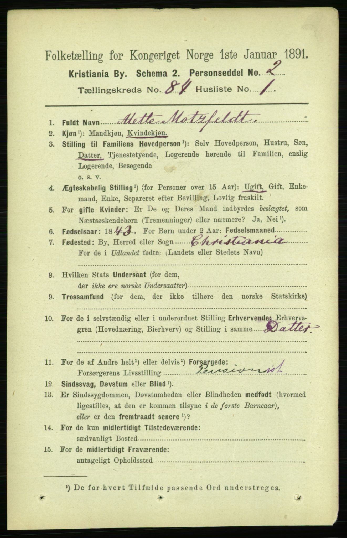 RA, 1891 census for 0301 Kristiania, 1891, p. 42471