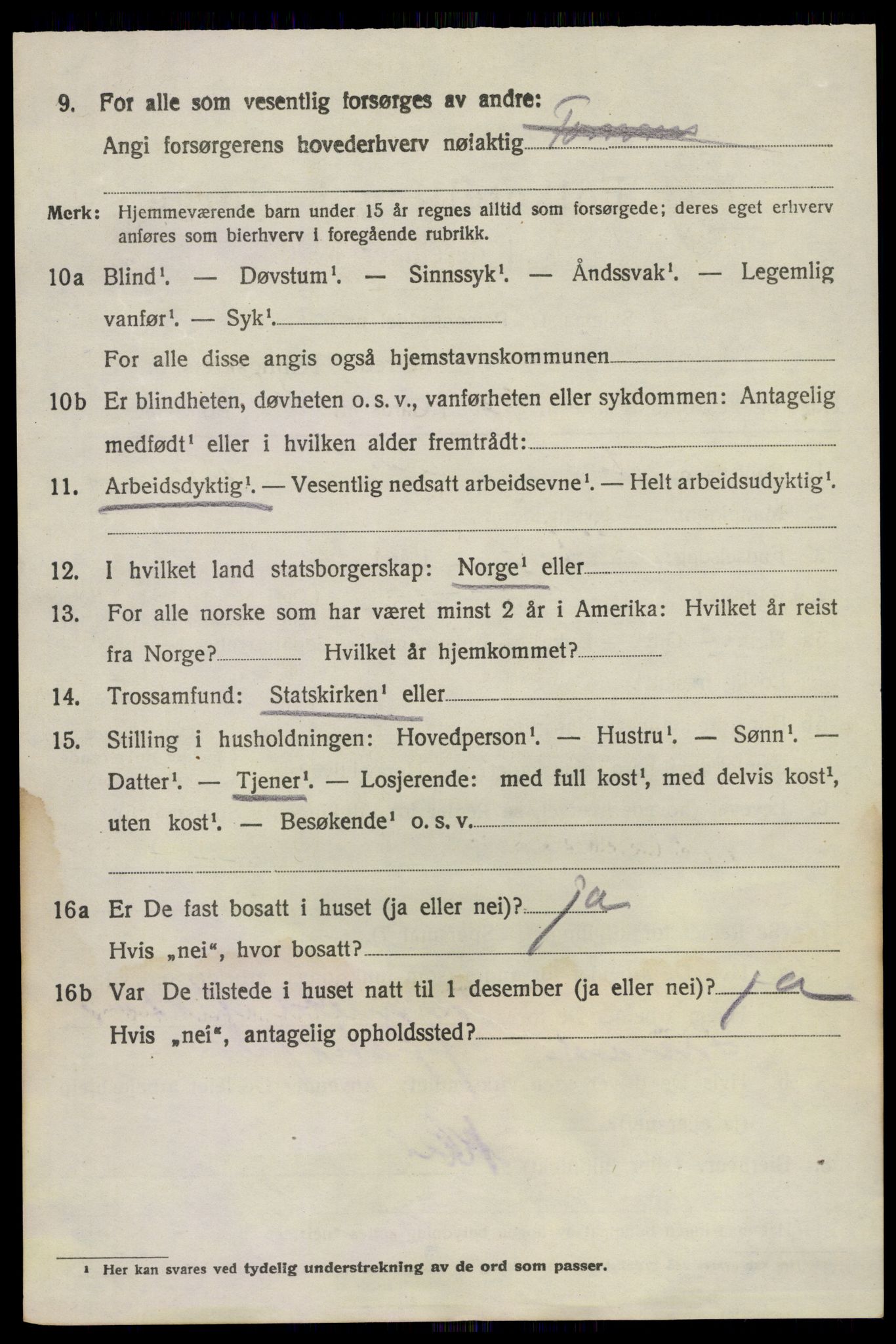 SAKO, 1920 census for Brunlanes, 1920, p. 5786