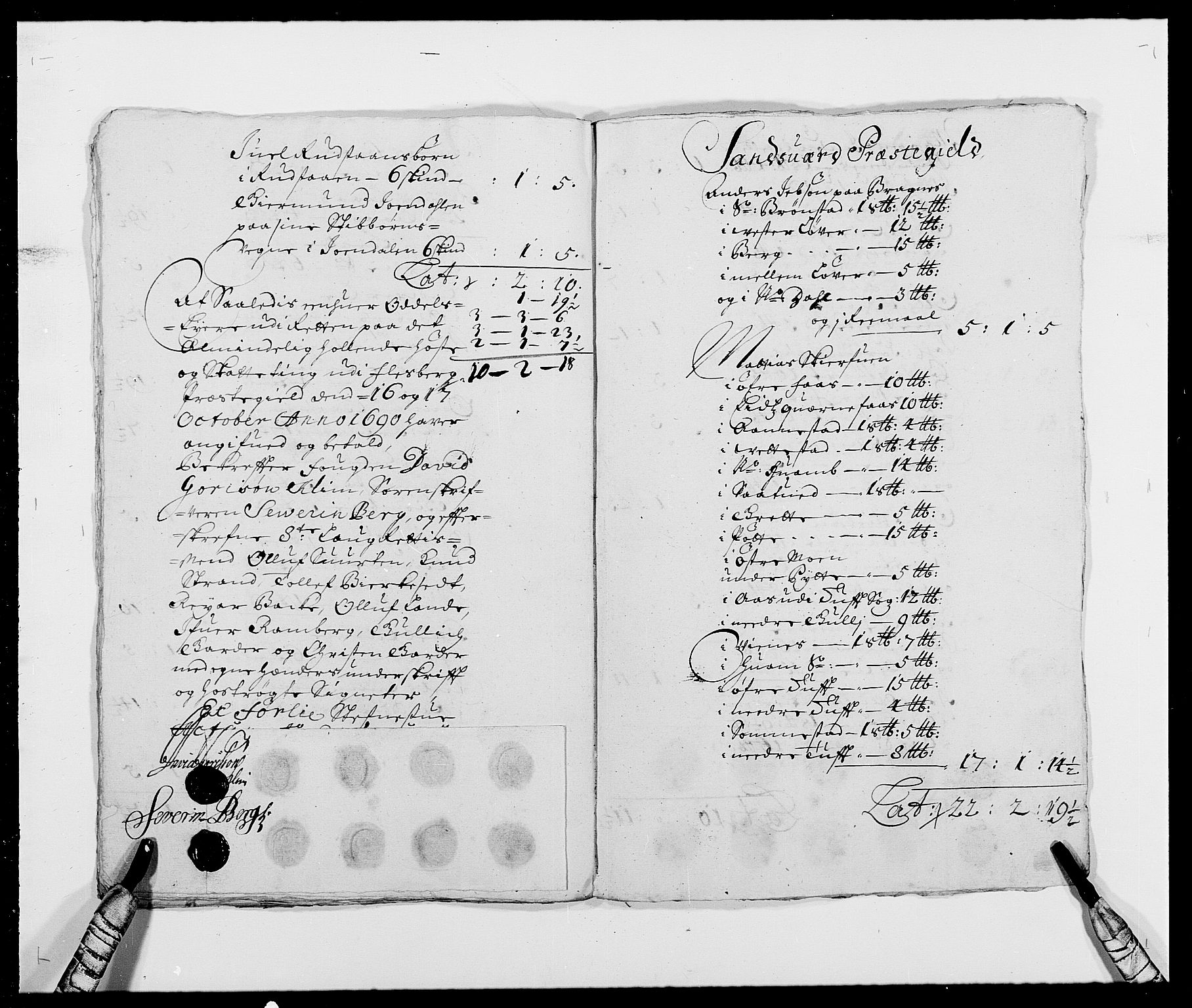 Rentekammeret inntil 1814, Reviderte regnskaper, Fogderegnskap, AV/RA-EA-4092/R24/L1573: Fogderegnskap Numedal og Sandsvær, 1687-1691, p. 441