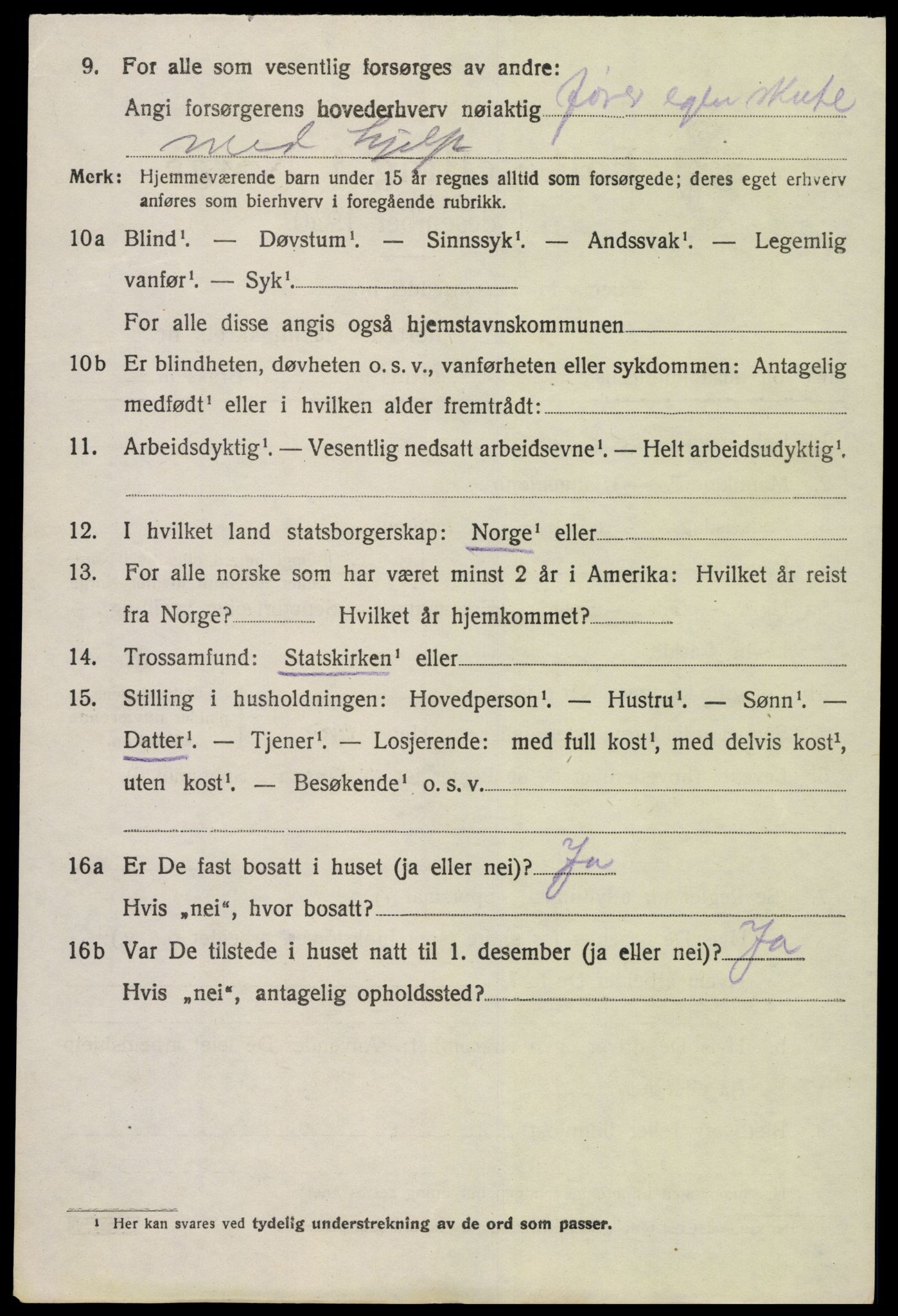 SAK, 1920 census for Stokken, 1920, p. 1983