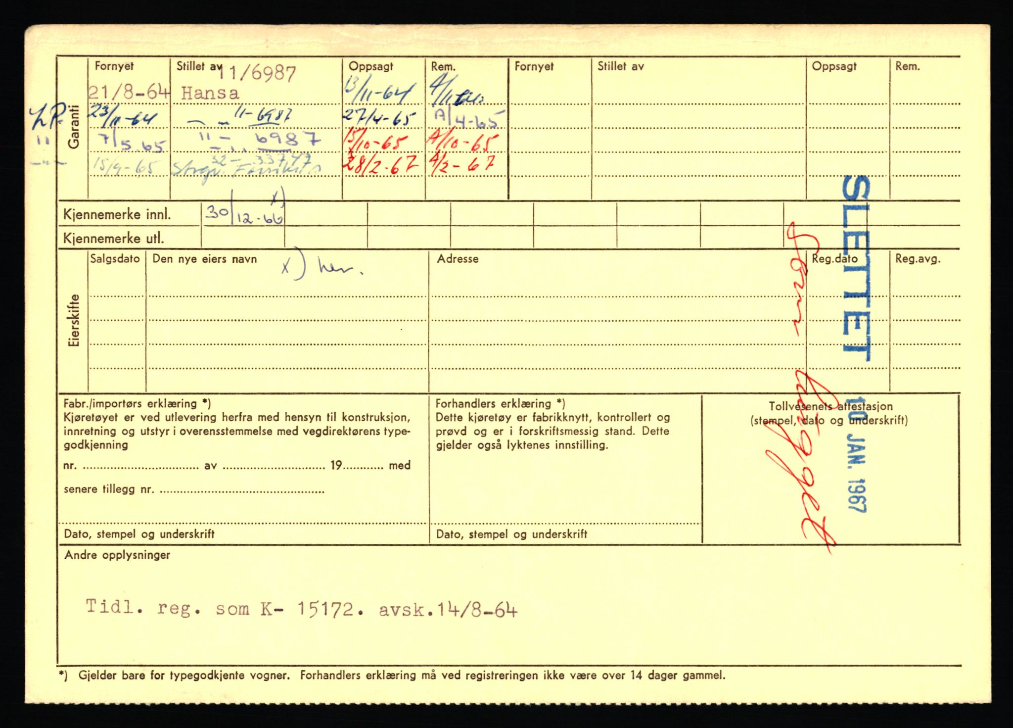 Stavanger trafikkstasjon, AV/SAST-A-101942/0/F/L0068: L-75000 - L-76799, 1930-1971, p. 2122