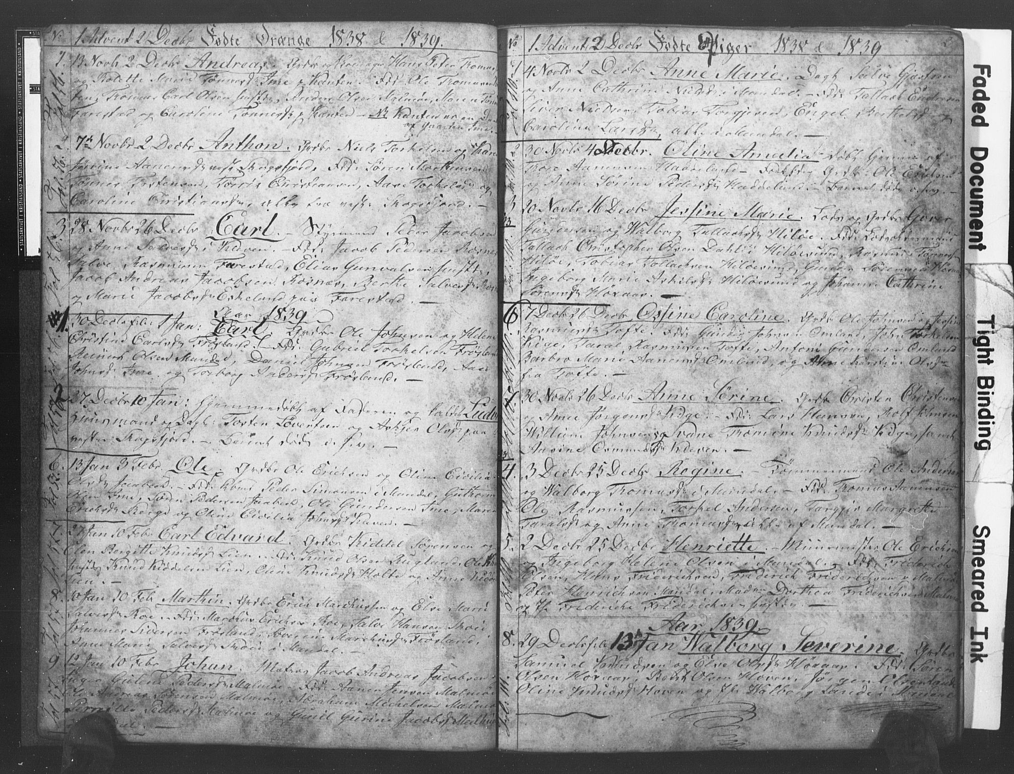 Mandal sokneprestkontor, SAK/1111-0030/F/Fb/Fba/L0004: Parish register (copy) no. B 1D, 1838-1841, p. 2