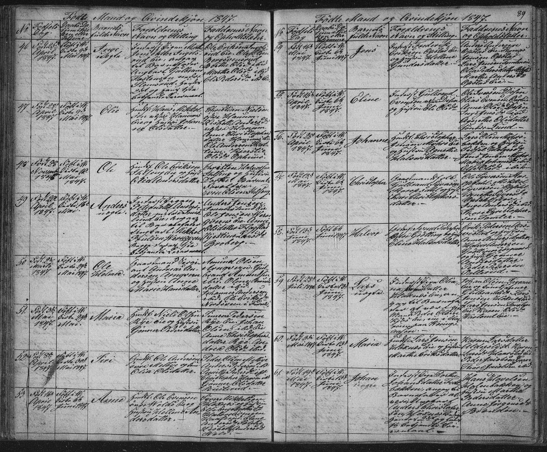 Vang prestekontor, Hedmark, AV/SAH-PREST-008/H/Ha/Hab/L0008: Parish register (copy) no. 8, 1832-1854, p. 89