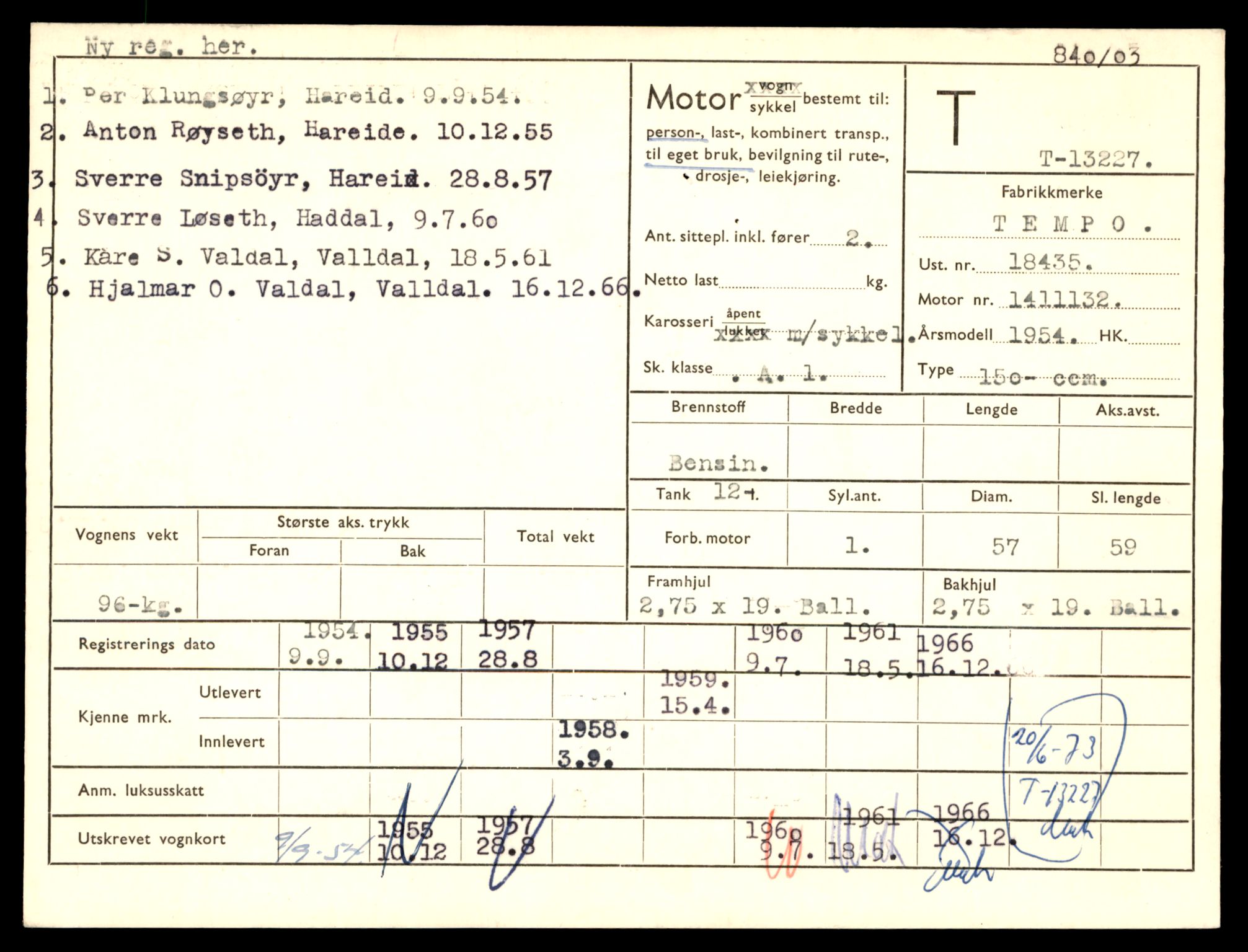 Møre og Romsdal vegkontor - Ålesund trafikkstasjon, AV/SAT-A-4099/F/Fe/L0038: Registreringskort for kjøretøy T 13180 - T 13360, 1927-1998, p. 801