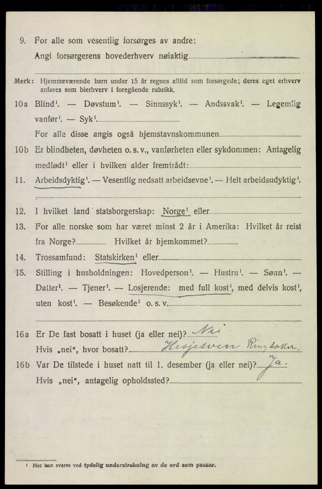 SAH, 1920 census for Ringsaker, 1920, p. 21693