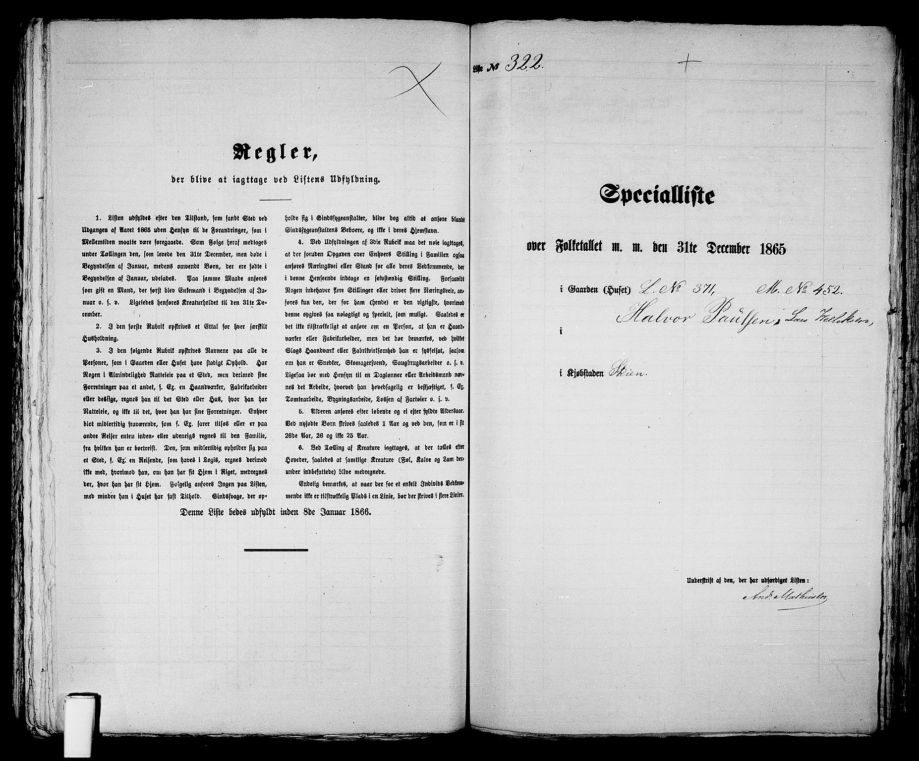 RA, 1865 census for Skien, 1865, p. 659