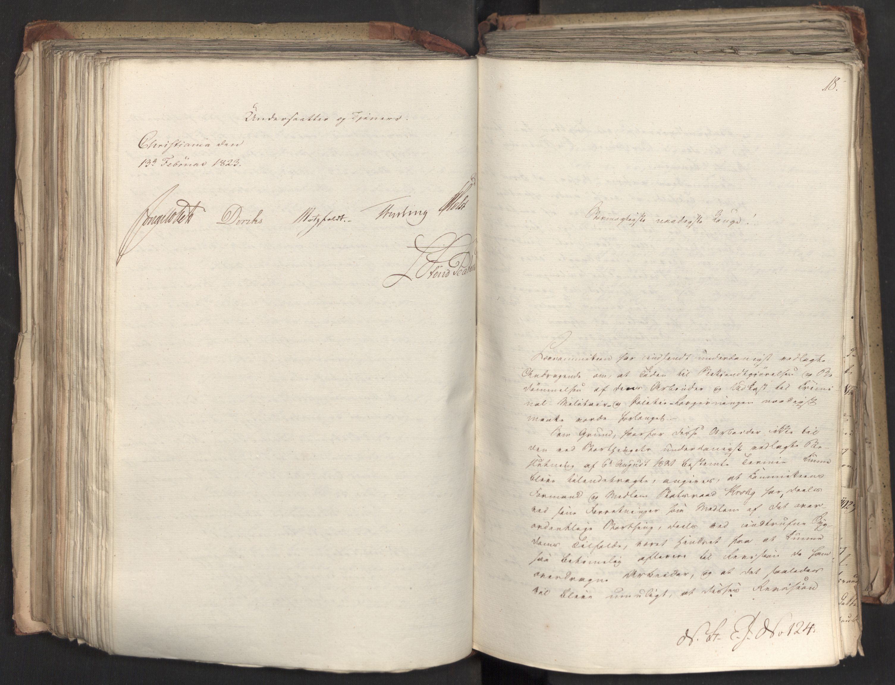 Statsrådsavdelingen i Stockholm, AV/RA-S-1003/D/Da/L0033: Regjeringsinnstillinger nr. 1-274, 1823, p. 323