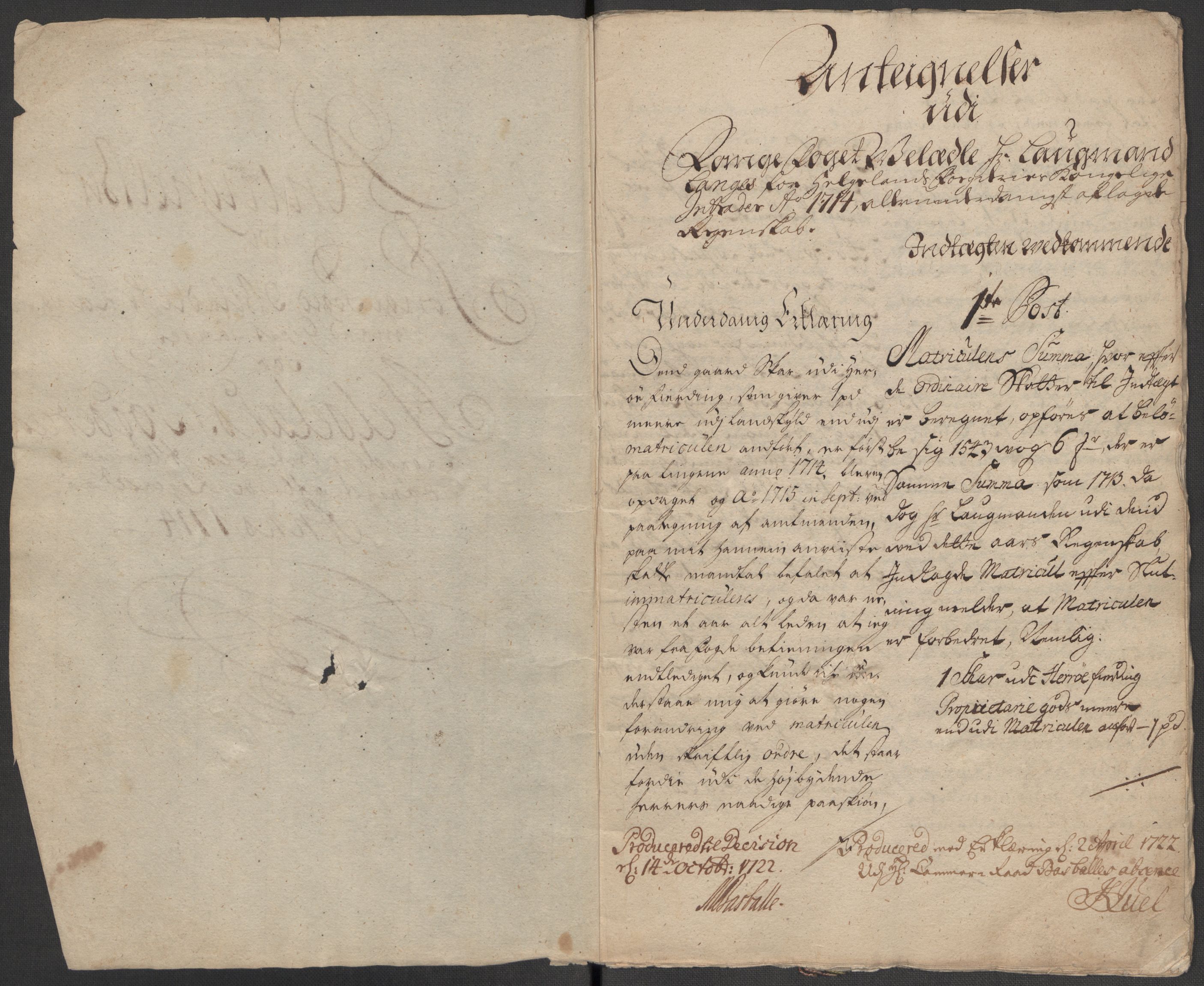 Rentekammeret inntil 1814, Reviderte regnskaper, Fogderegnskap, AV/RA-EA-4092/R65/L4513: Fogderegnskap Helgeland, 1714-1715, p. 334