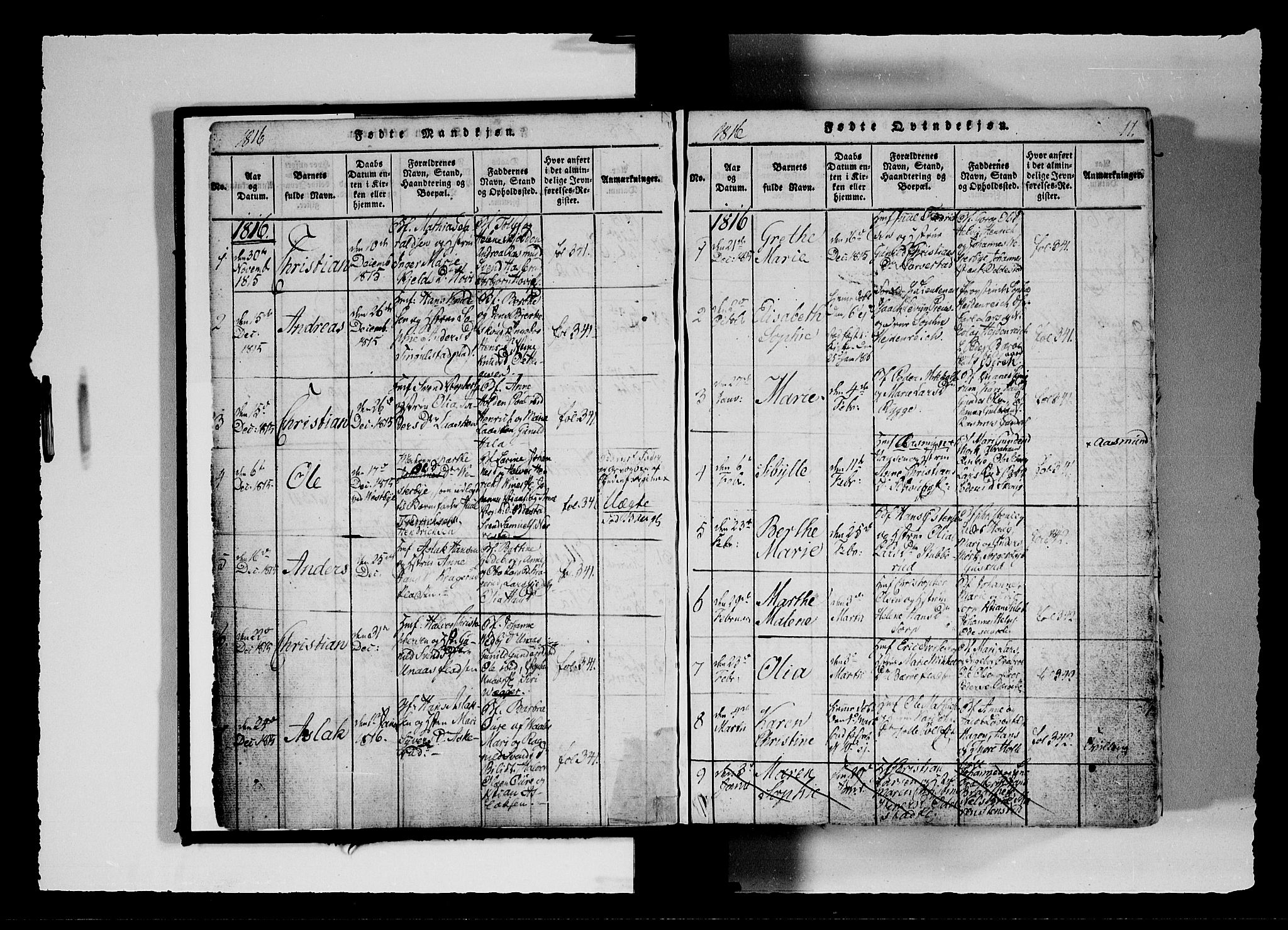 Hobøl prestekontor Kirkebøker, AV/SAO-A-2002/F/Fa/L0002: Parish register (official) no. I 2, 1814-1841, p. 11