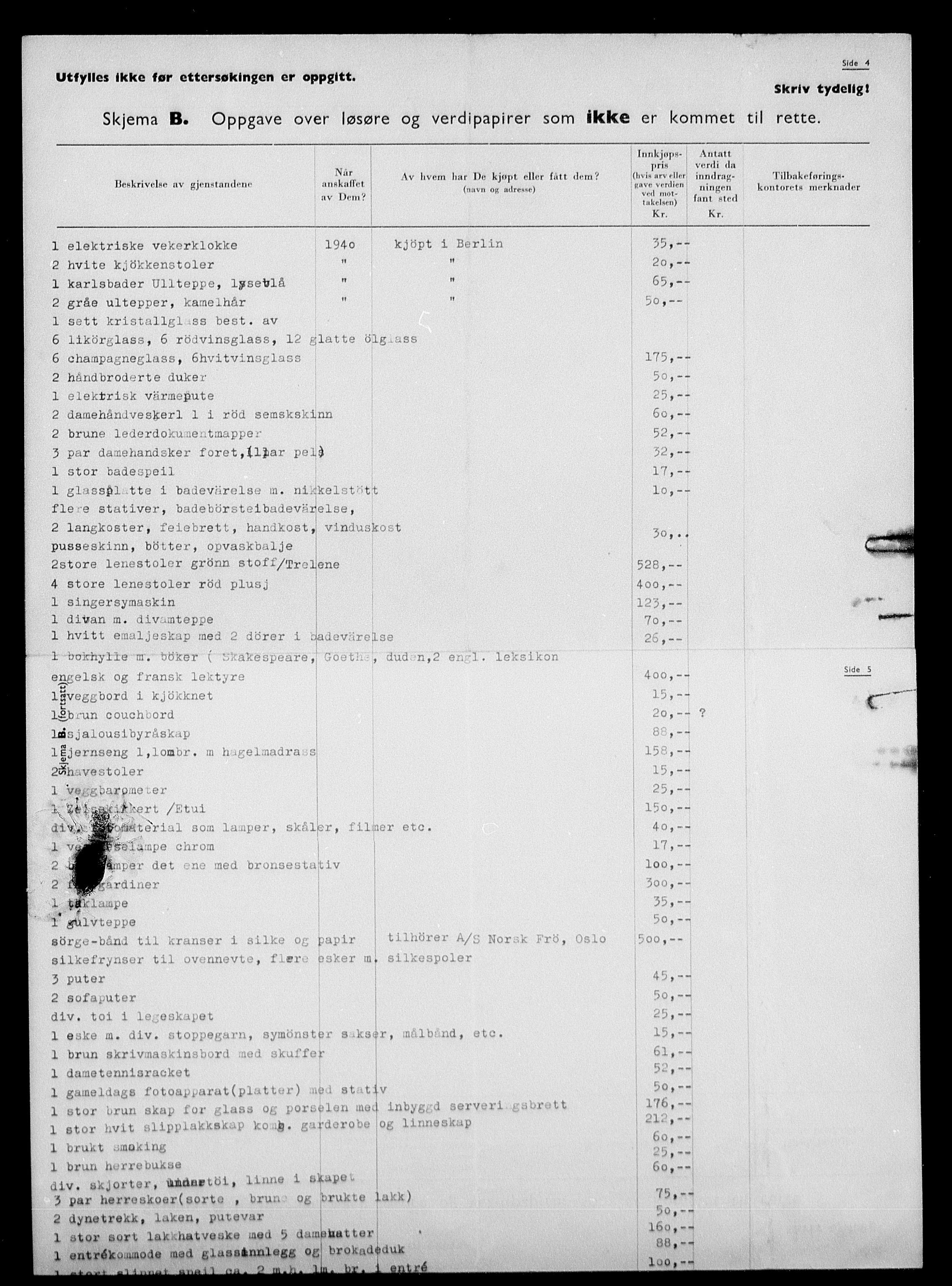 Justisdepartementet, Tilbakeføringskontoret for inndratte formuer, AV/RA-S-1564/H/Hc/Hcc/L0960: --, 1945-1947, p. 7